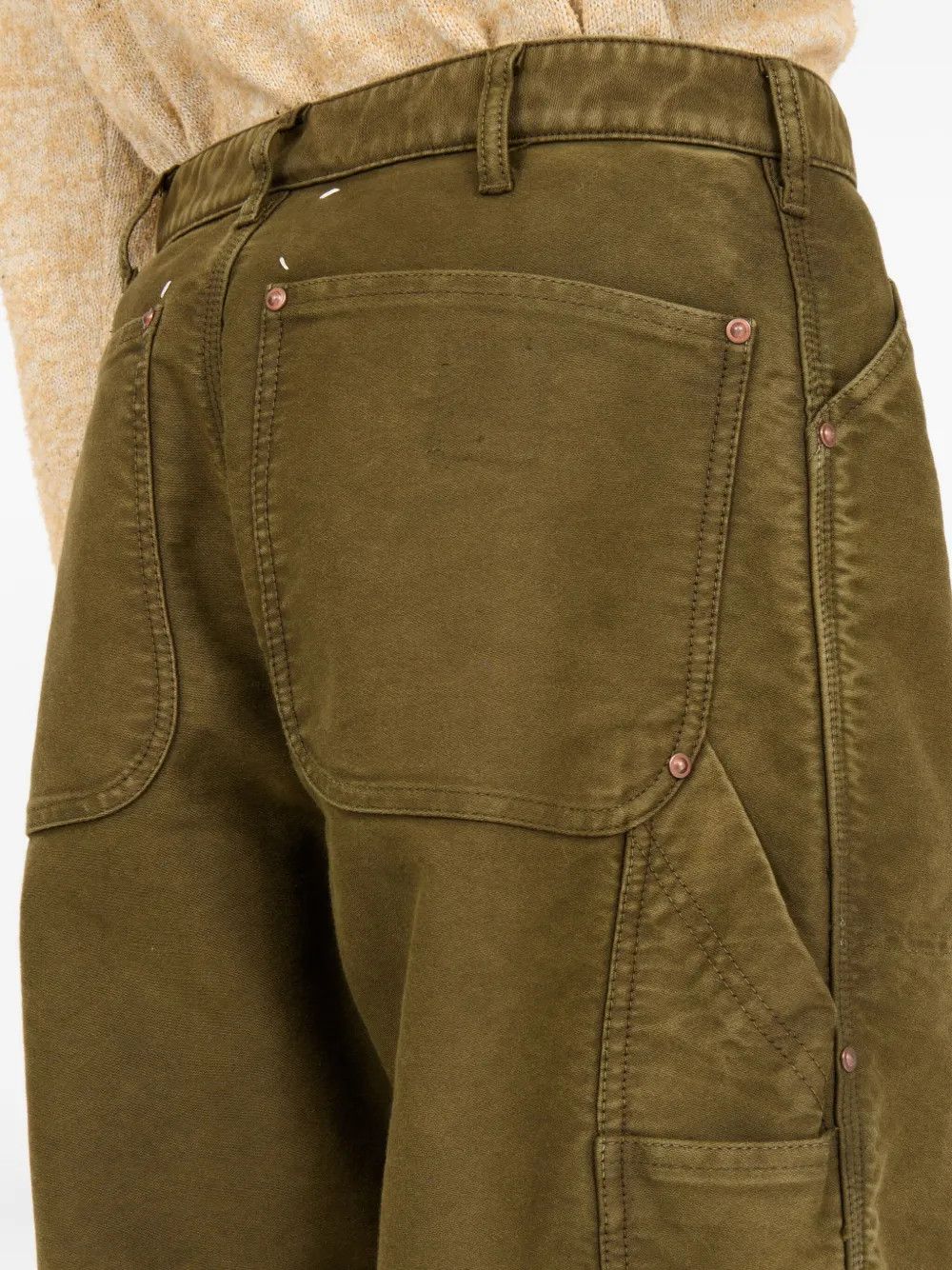 Maison Margiela o1w1db10526 Wide-leg Pant in Olive Brown Size US 36 / EU 52 - 5 Thumbnail