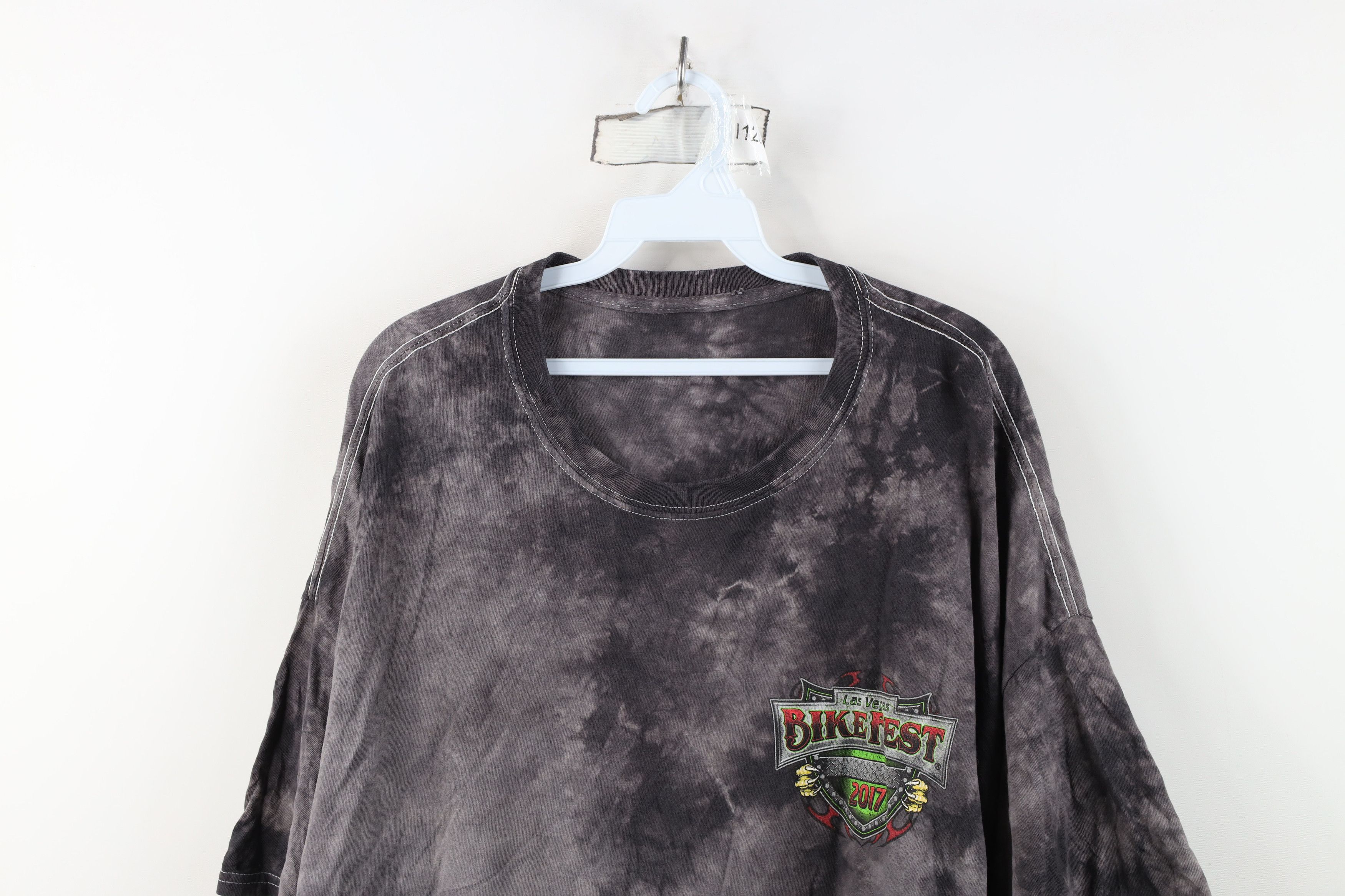 Vintage Y2K Streetwear 2017 Las Vegas BikeFest Tribal Acid T-Shirt Size US XXL / EU 58 / 5 - 2 Thumbnail