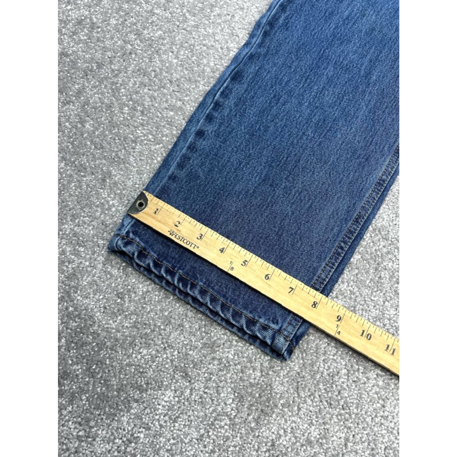 Levi's Levi's 550 Jeans Mens 34 Blue Denim Cotton Stretch Relaxed Fit Straight Leg 32x31 Size US 34 / EU 50 - 6 Thumbnail