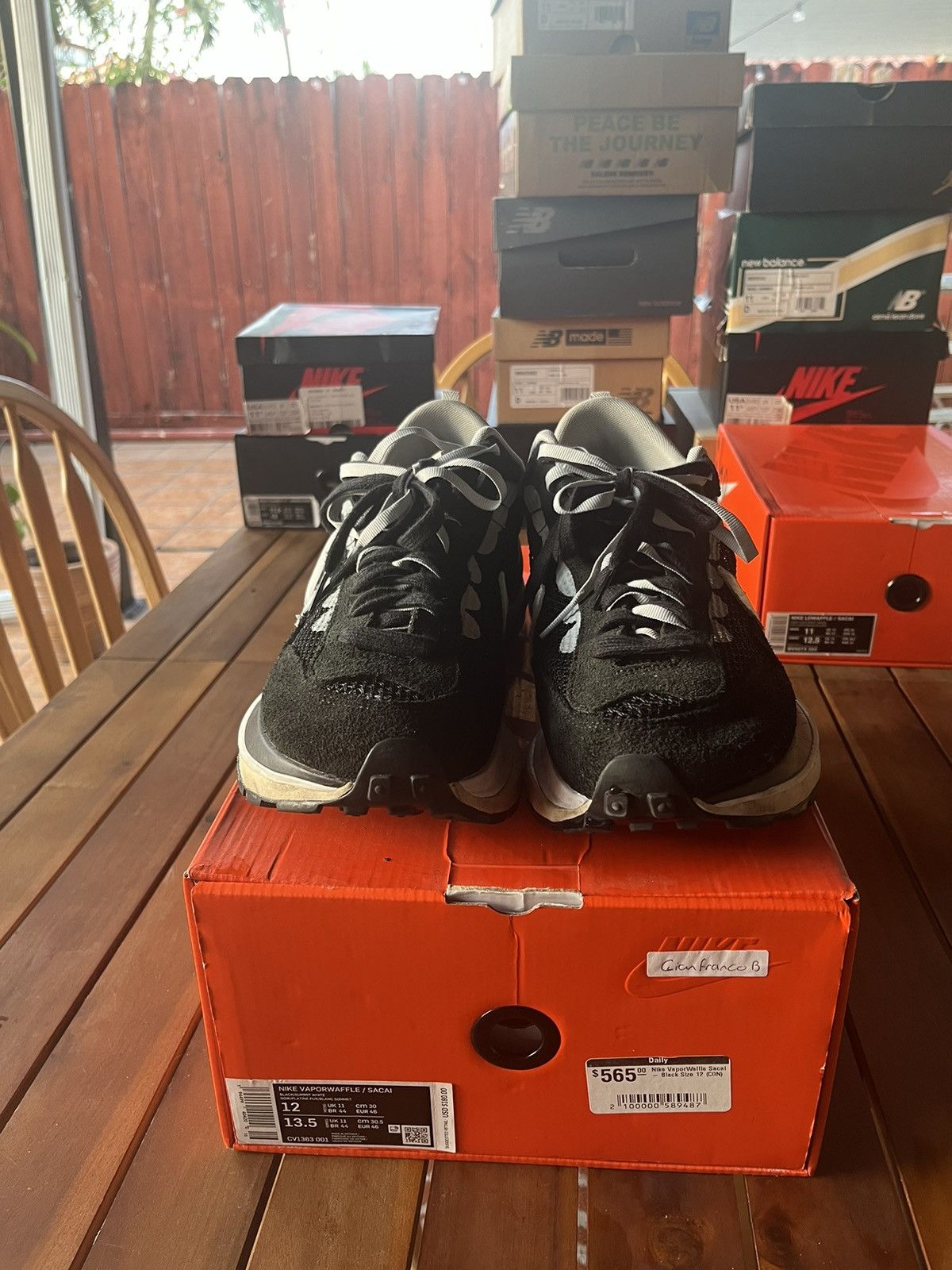 Nike × Sacai Sacai X Nike Vaporwaffle Size US 12 / EU 45 - 2 Thumbnail