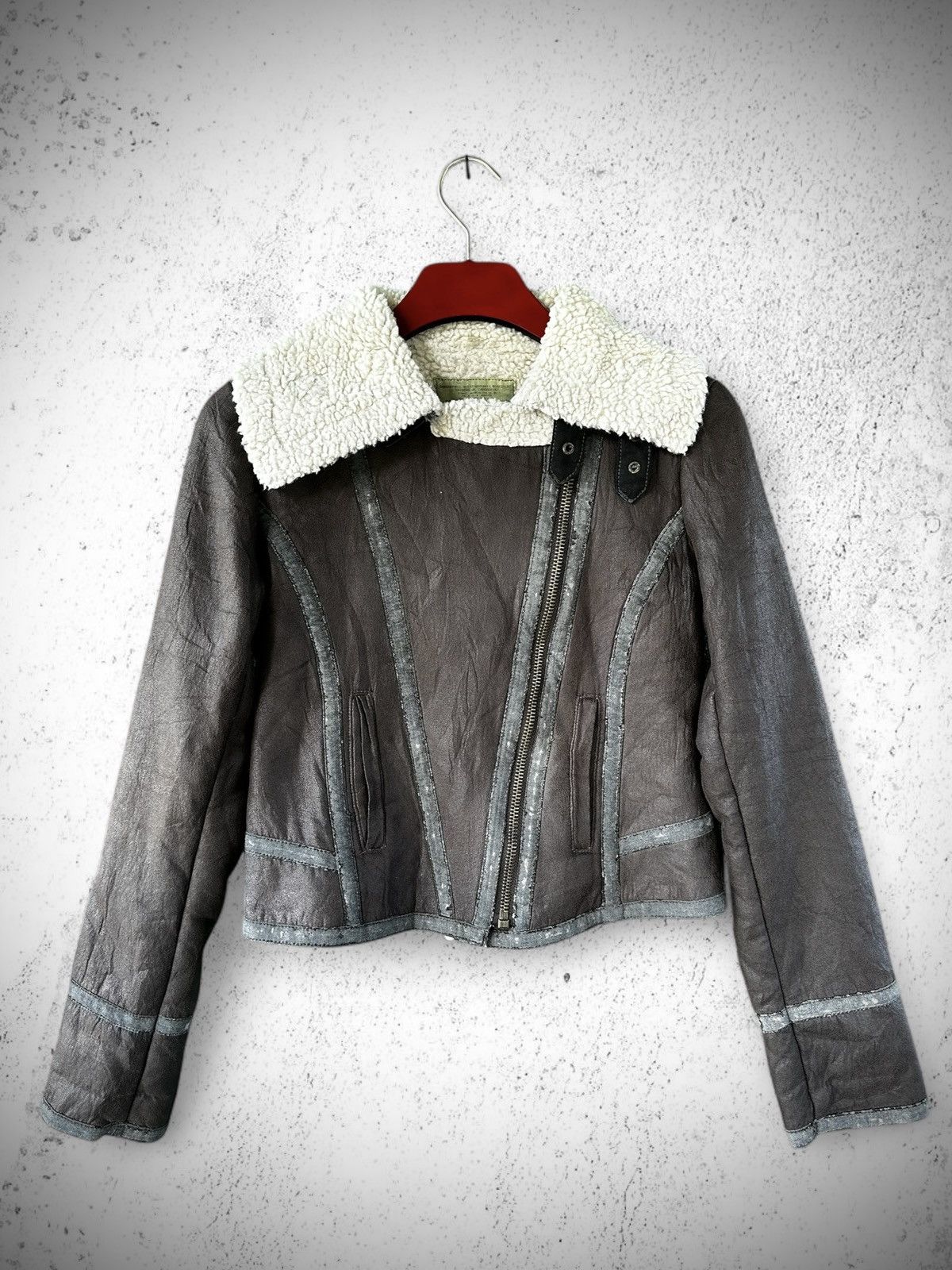 Japanese Brand × Vintage G.o.a leather bono jacket | Grailed