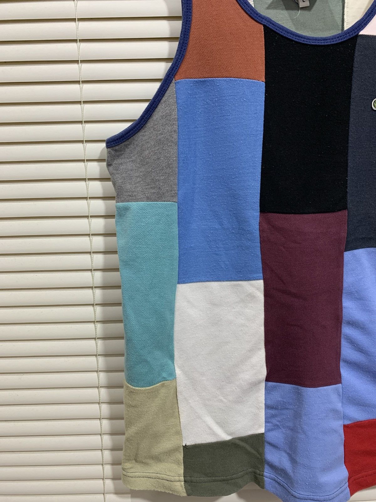 Lacoste Chemise Lacoste Sleeveless Colorblocked Patchwork Size US L / EU 52-54 / 3 - 3 Thumbnail