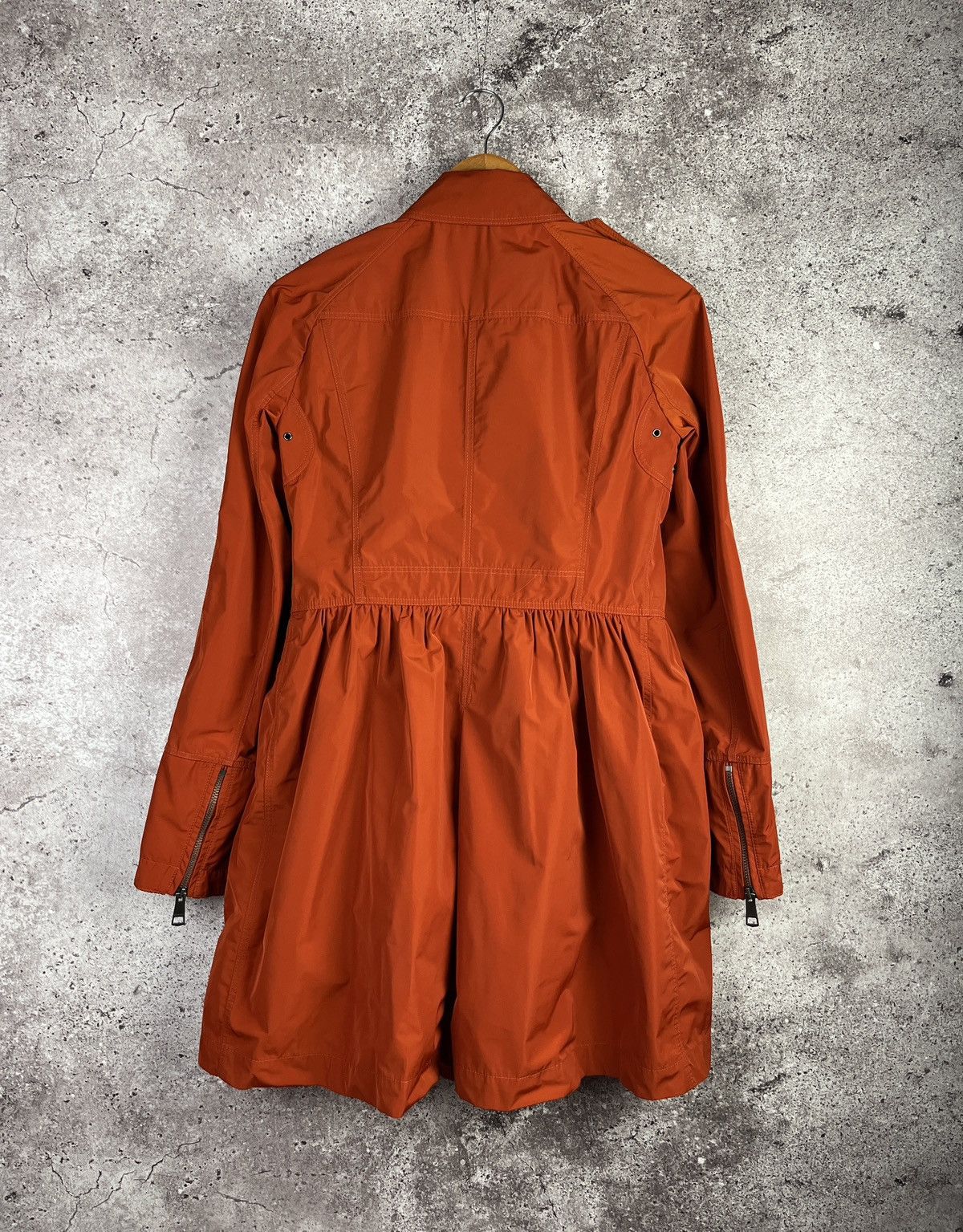 Burberry Burberry Brit Orange Trench Coat Nova Check Lightweight Size S / US 4 / IT 40 - 4 Thumbnail