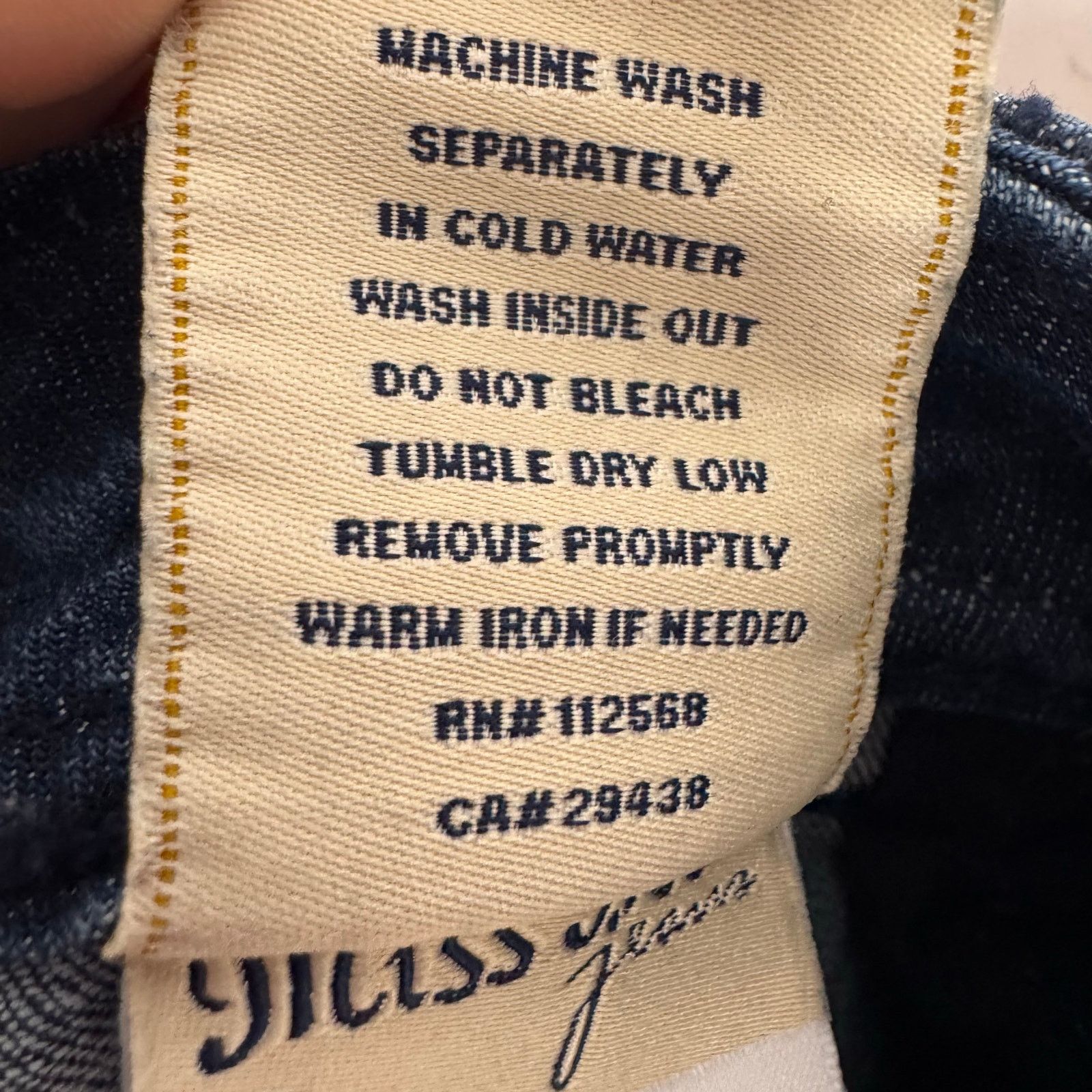 Miss Me Miss Me Mid Rise Bootcut Jeans 31 Embellished Flap Pockets Size 32" / US 10 / IT 46 - 10 Thumbnail
