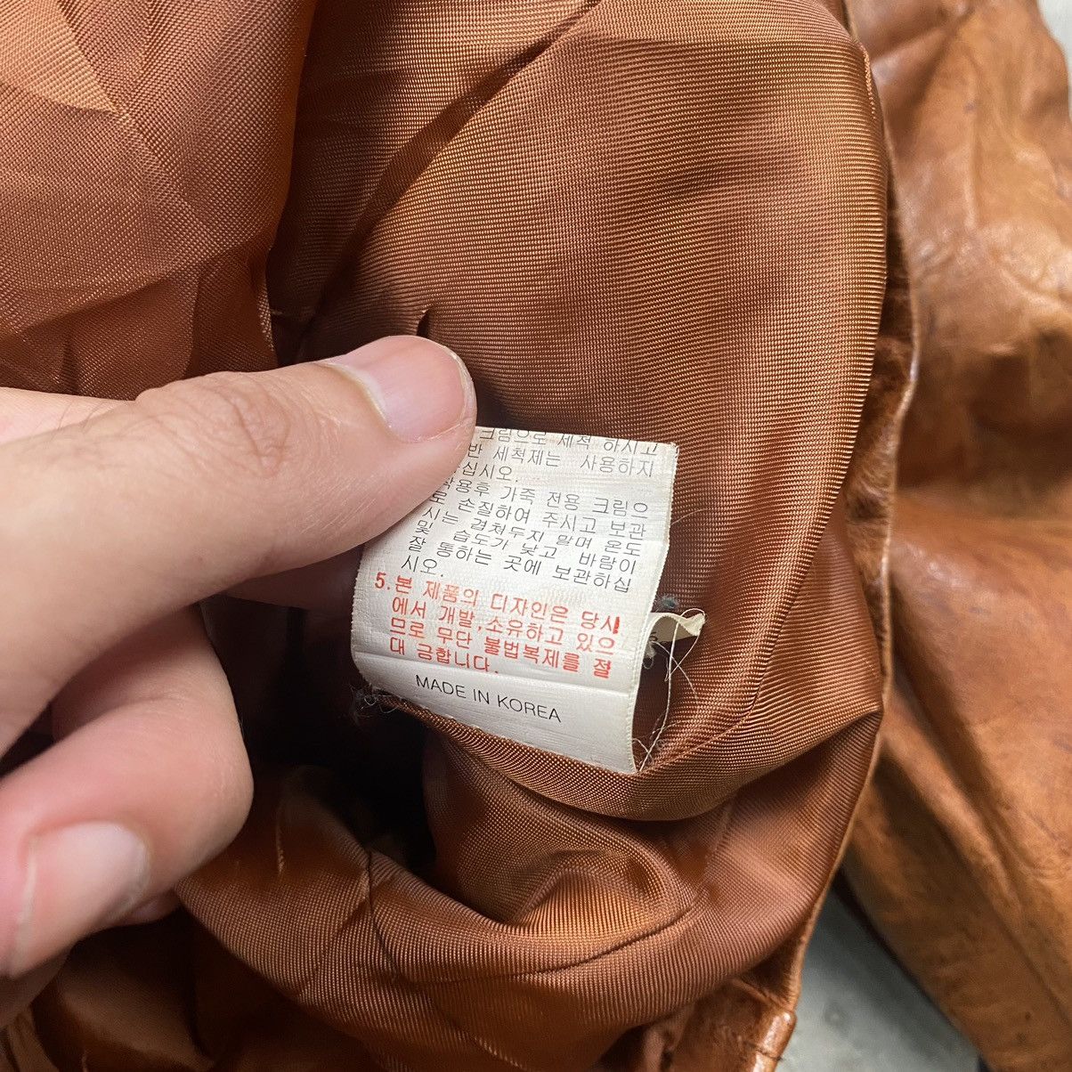 Japanese Brand × Vintage Vintage Brown Leather Biker Rocker Jacket Size XS / US 0-2 / IT 36-38 - 10 Thumbnail