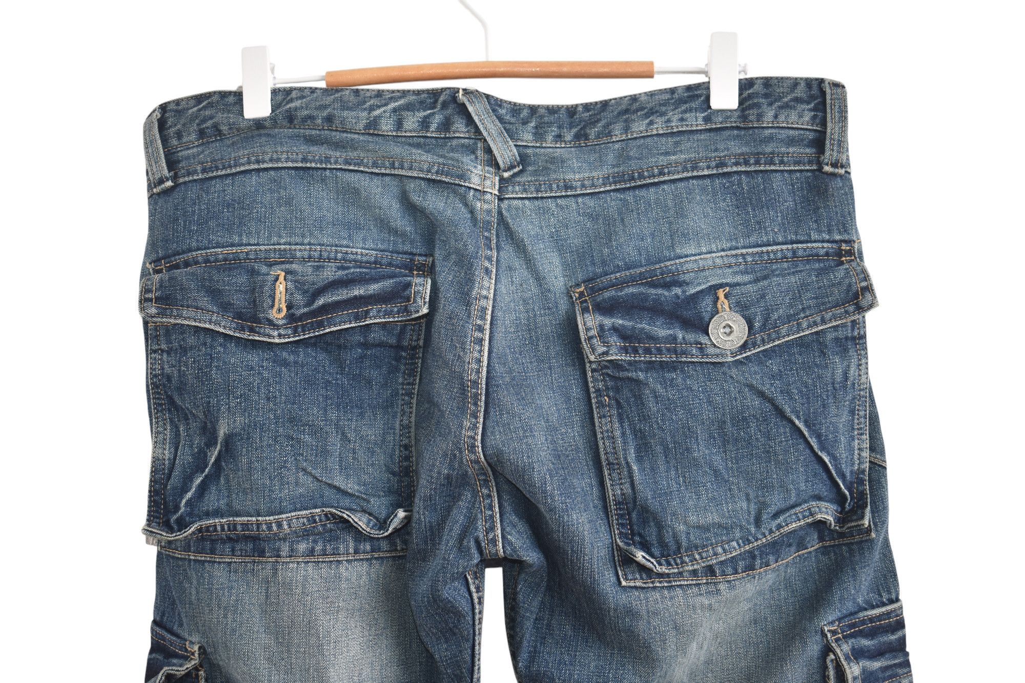 Hysteric Glamour × Japanese Brand Japanese Cargo Jeans 7 Pocket W34 Size US 34 / EU 50 - 4 Thumbnail