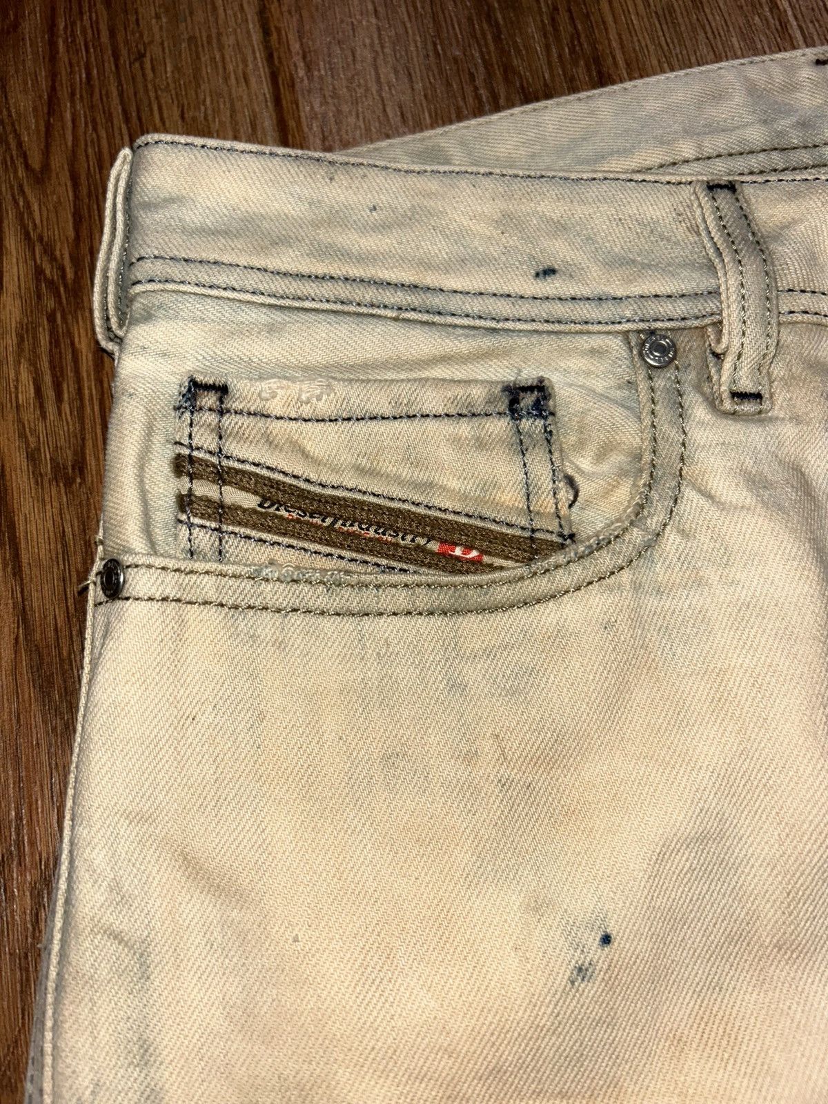 Tornado Mart Diesel Zatiny Mudwash Distressed Bootcut Jeans Size US 32 / EU 48 - 8 Thumbnail