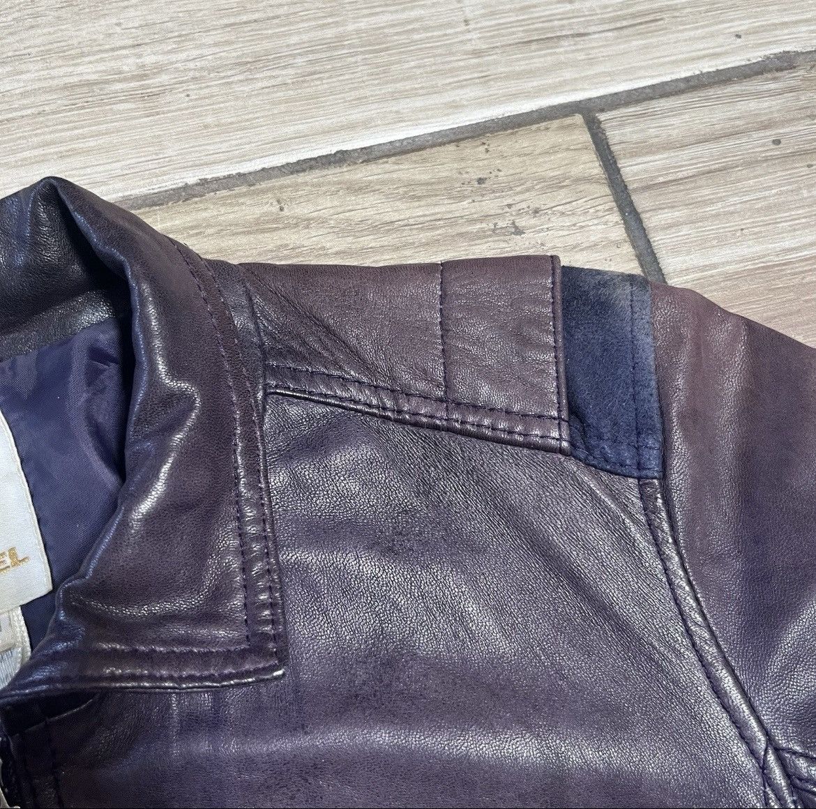 Diesel Vintage Diesel Leather Jacket Womens Medium Bomber Biker Zip Size M / US 6-8 / IT 42-44 - 6 Thumbnail