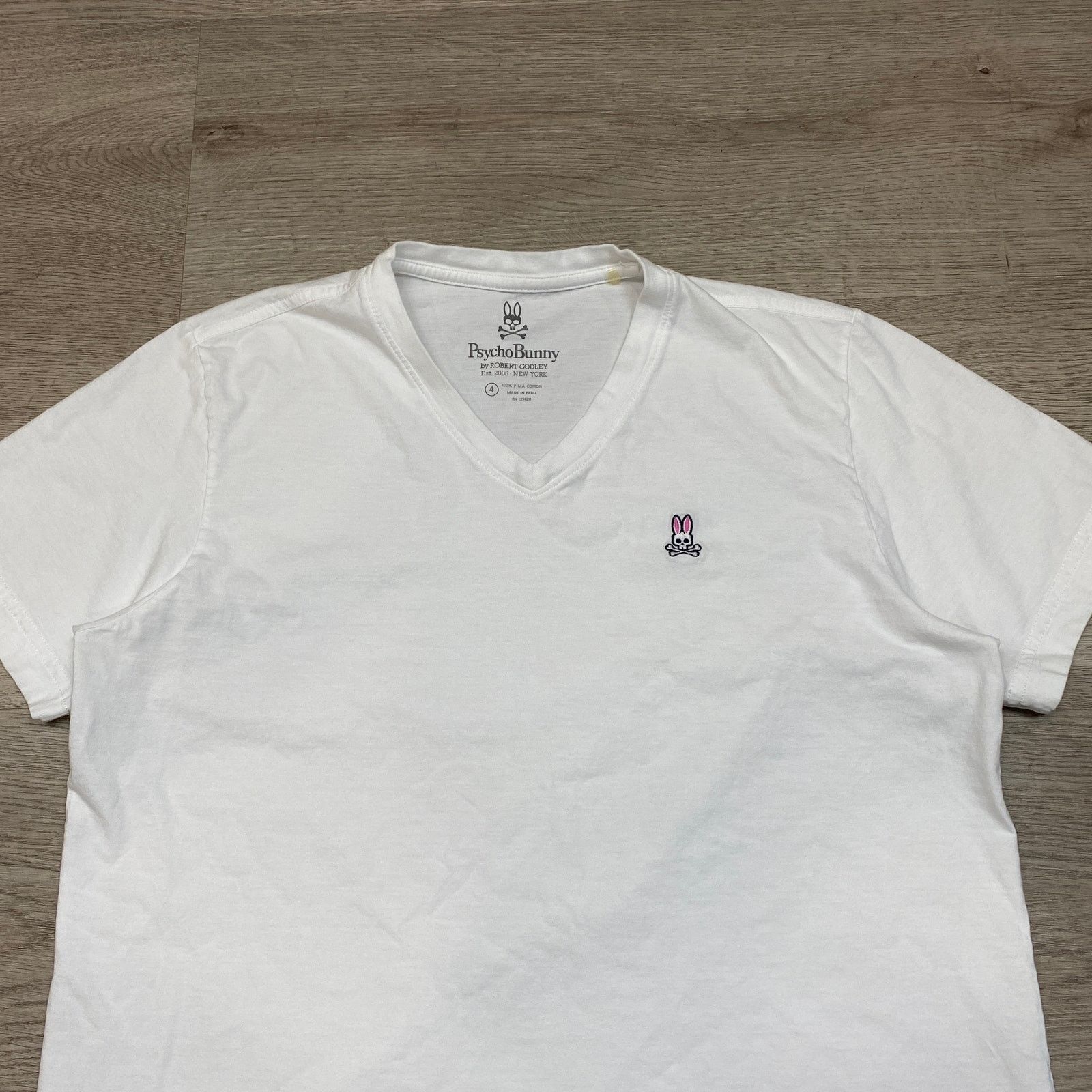Psycho Bunny Psycho Bunny Pima Cotton V Neck T Shirt Small Minimalist Size US S / EU 44-46 / 1 - 2 Thumbnail