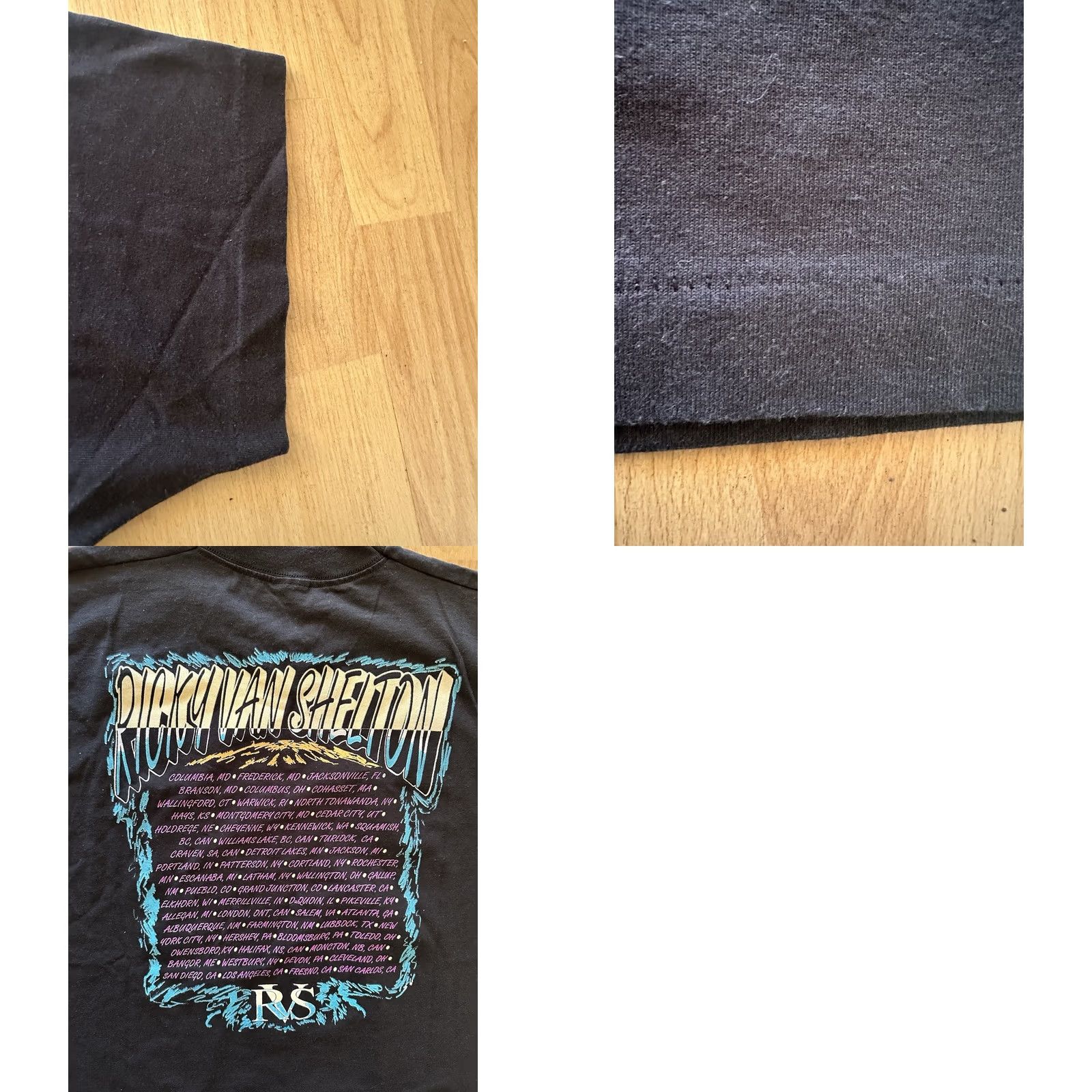 Vintage VINTAGE Ricky Van Shelton Shirt XXL Black 90S Country Band Tee USA MADE Mens Size US XXL / EU 58 / 5 - 8 Thumbnail