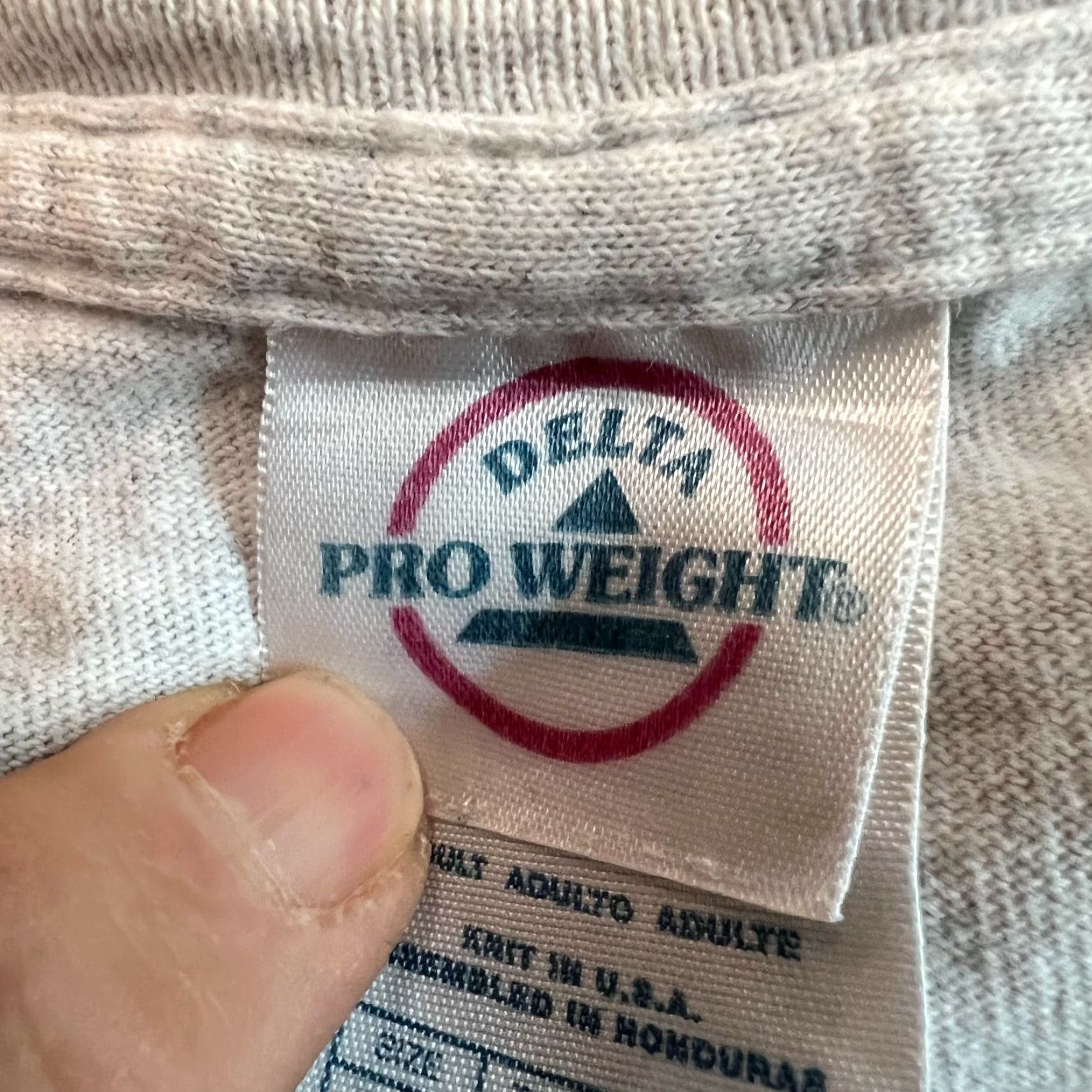 Delta VINTAGE Delta T Gray Adult XL Beer Is Proof That God Loves Us And Wants Us To Be Happy Size US XL / EU 56 / 4 - 4 Thumbnail