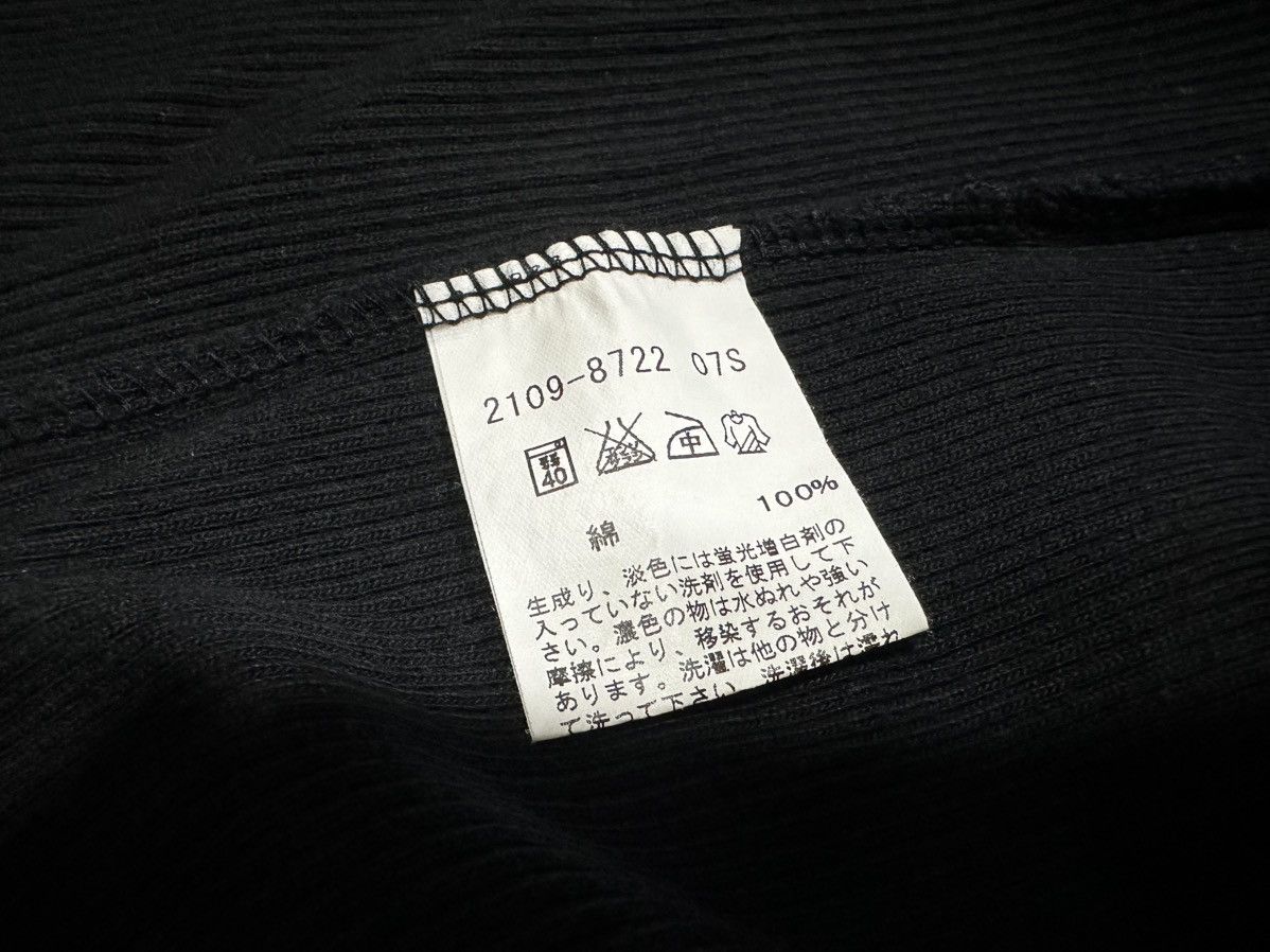 Designer × Japanese Brand × agnes b. 🔥Vintage Agnes B Homme Black Ribbed Knit Tee Size US L / EU 52-54 / 3 - 6 Thumbnail