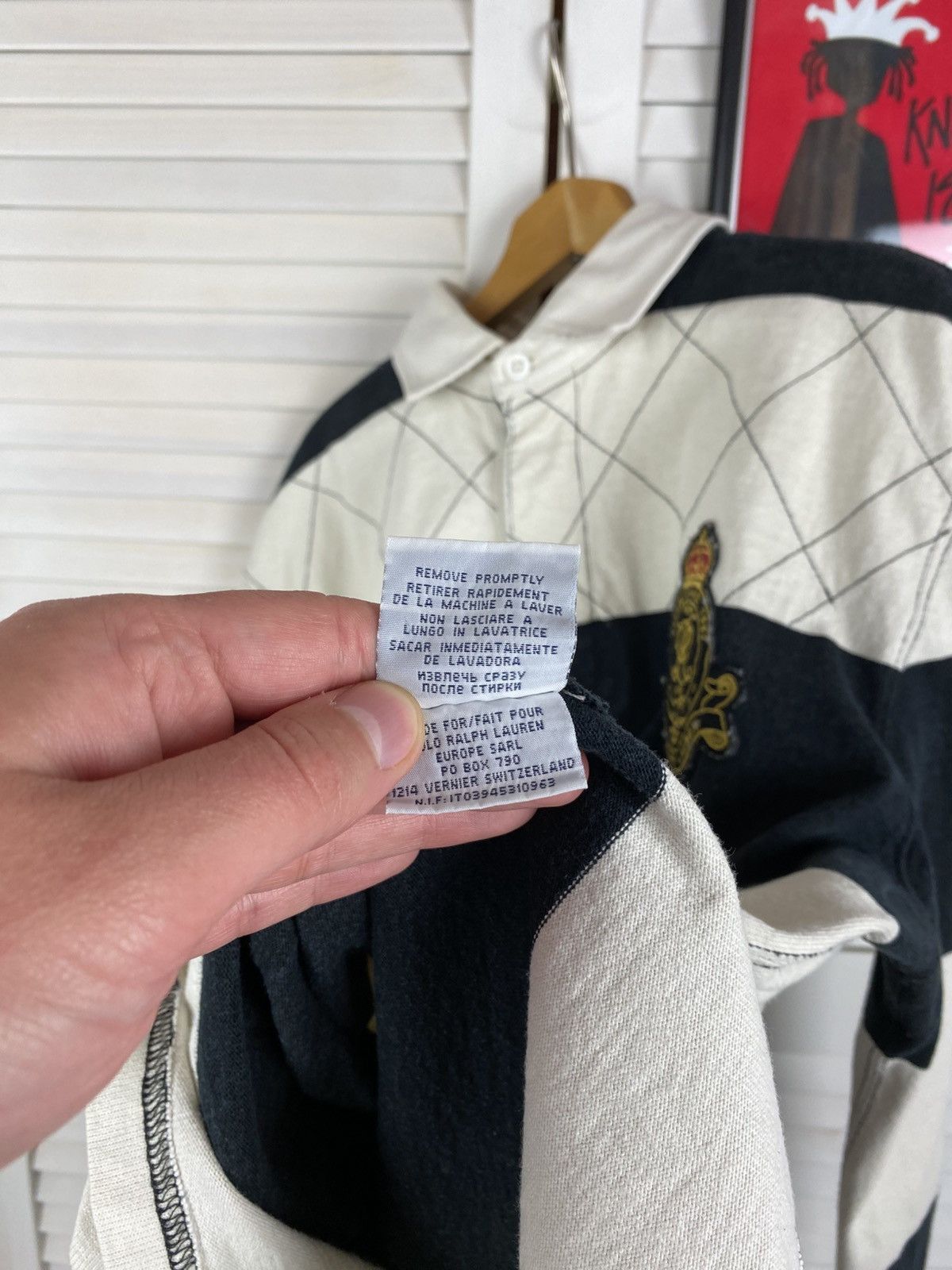 Polo Ralph Lauren Vintage Polo Ralph Lauren Heavyweight Rugby Striped Long #5 Size US L / EU 52-54 / 3 - 11 Thumbnail