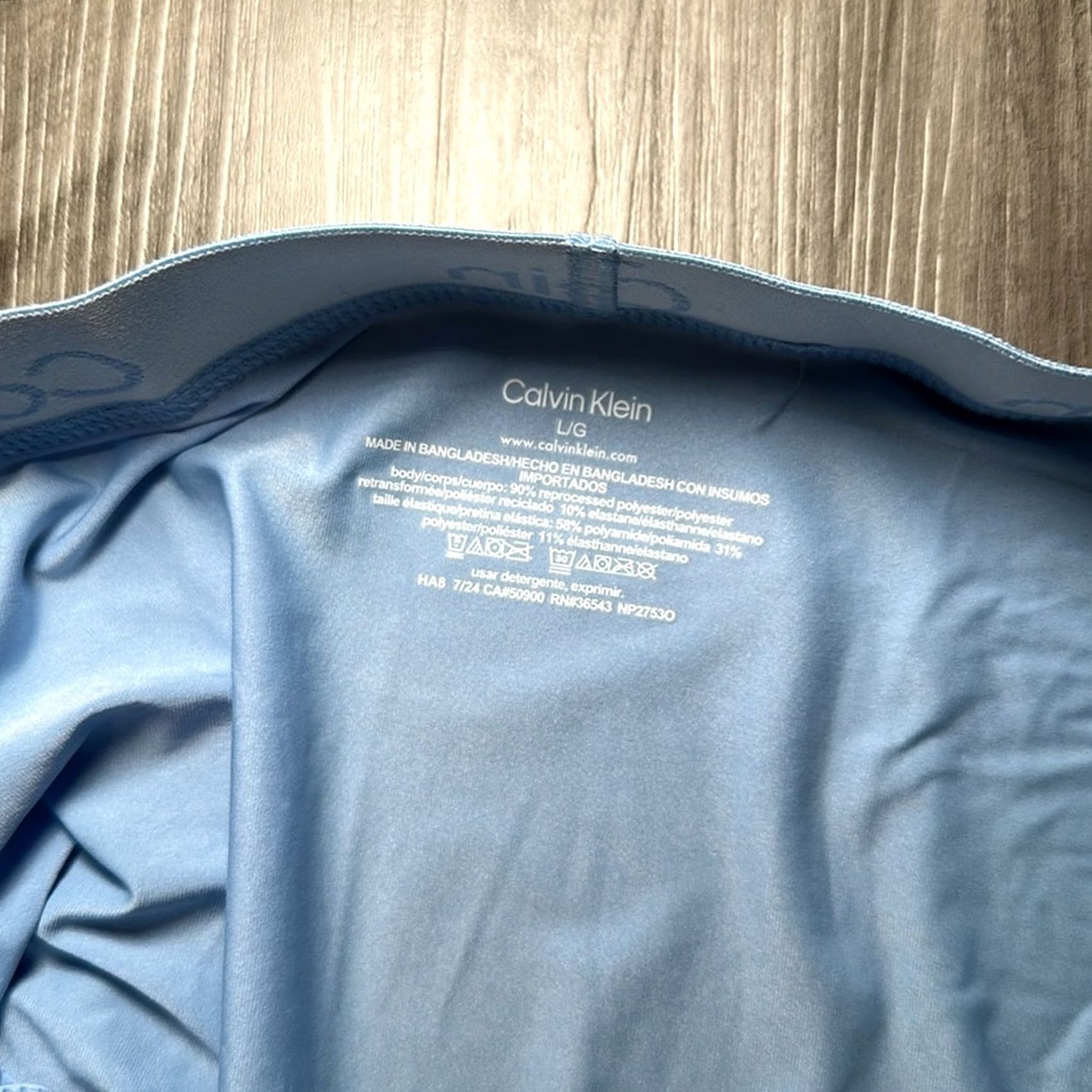 Calvin Klein Calvin Klein Boxer Brief Blue L Men Underwear Regular Size Large Microfiber) Size 42R - 3 Thumbnail