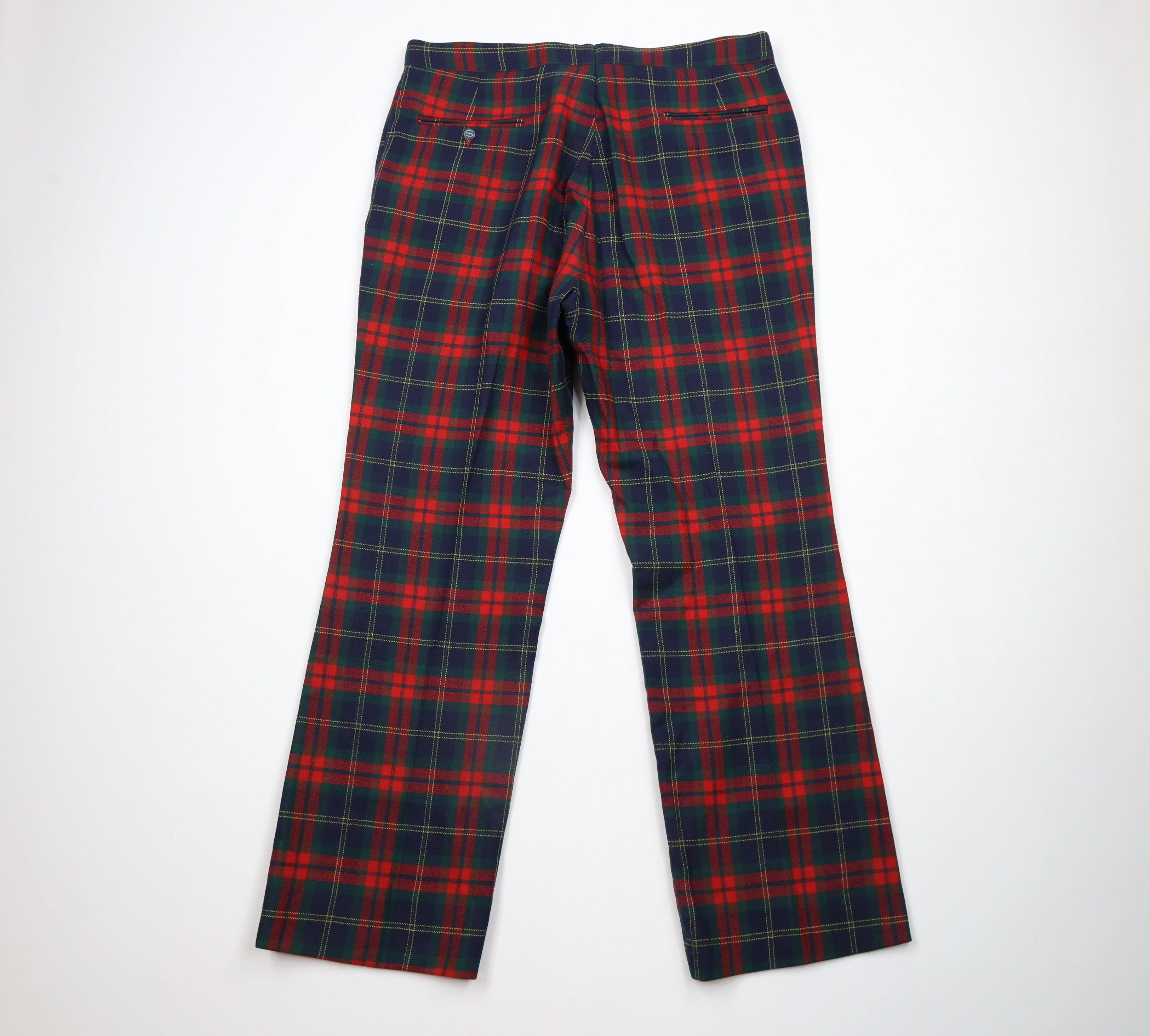 Vintage Vintage 60s 70s Streetwear Leg Bell Bottoms Pants Plaid USA Size US 36 / EU 52 - 8 Thumbnail
