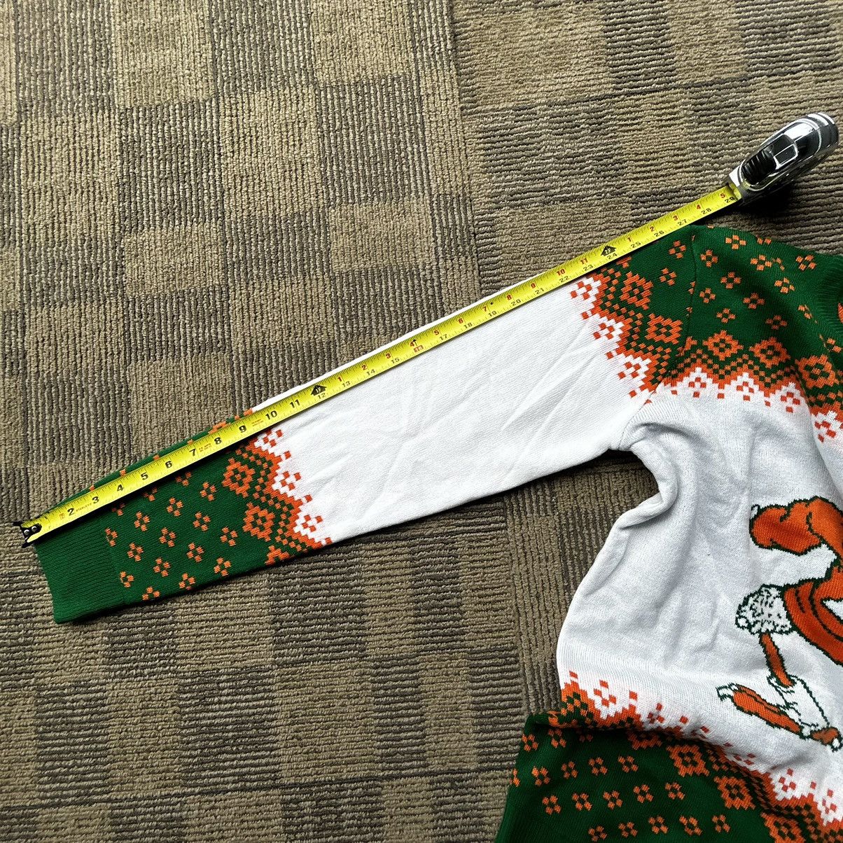 NCAA Miami Hurricanes Dyme Lyfe knitted Christmas Sweater Size US L / EU 52-54 / 3 - 7 Thumbnail