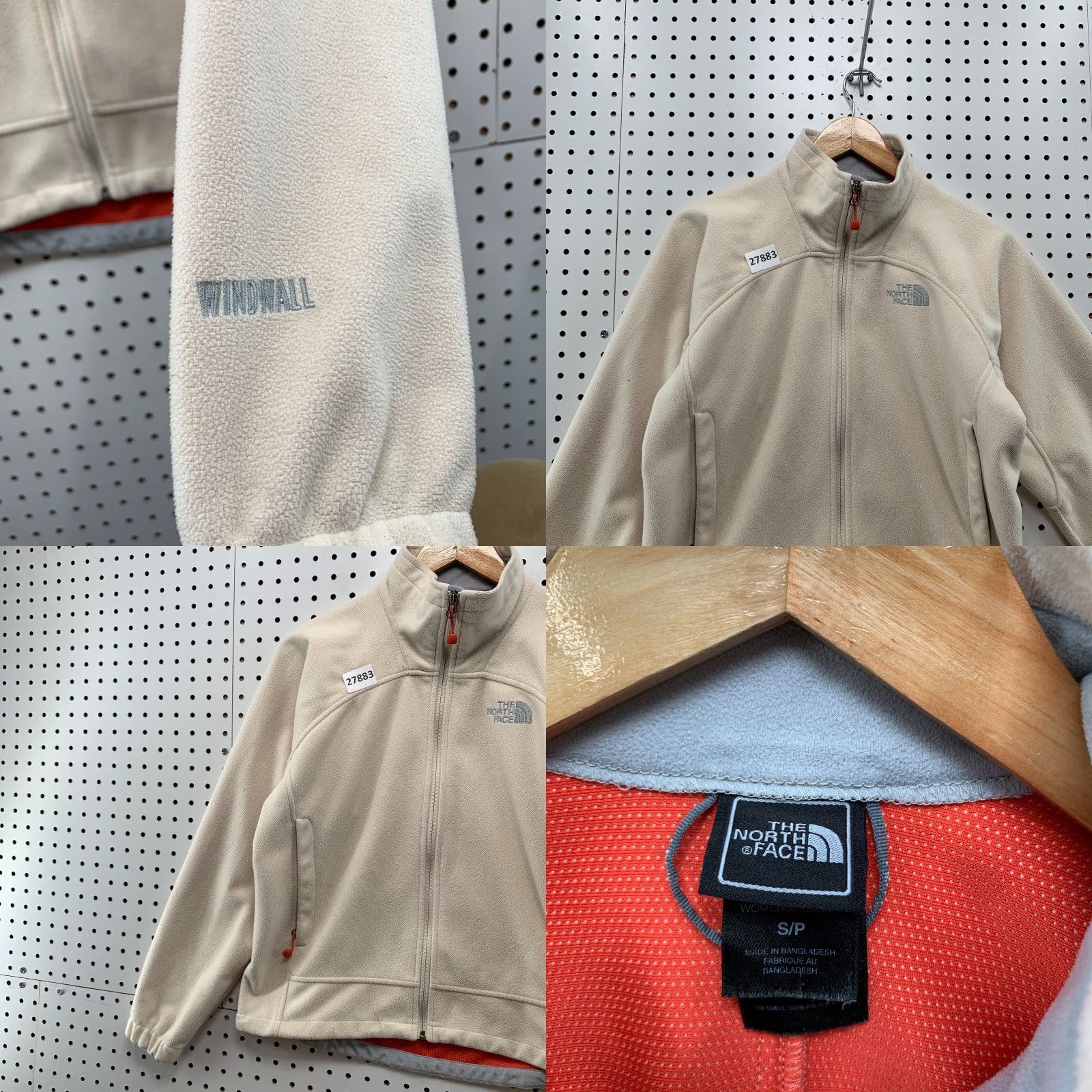The North Face The North Face Windfall Fleece Jacket Beige Pink Womens Small 20.5X23.5 Size S / US 4 / IT 40 - 8 Thumbnail