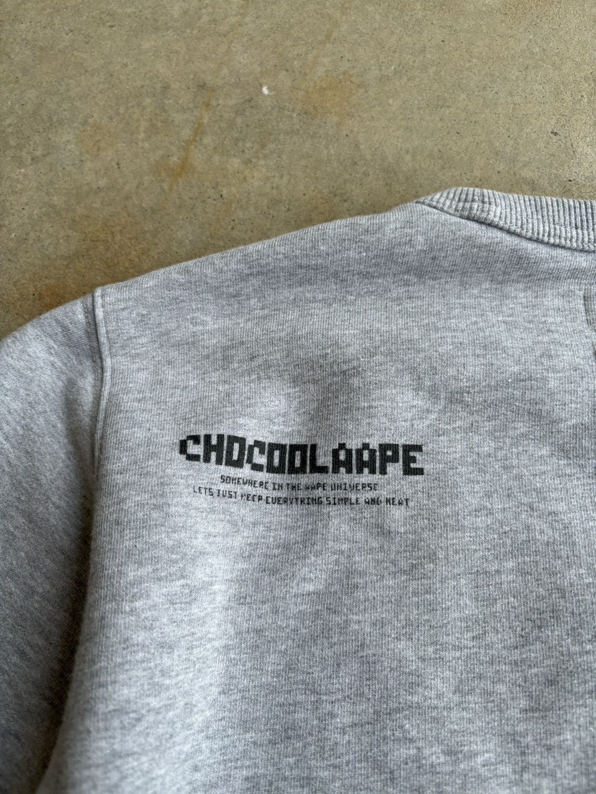 CHOCOOLATE Crazy Chocolate Bape Japanese Boxy Heather Grey Crewneck Size US M / EU 48-50 / 2 - 10 Thumbnail