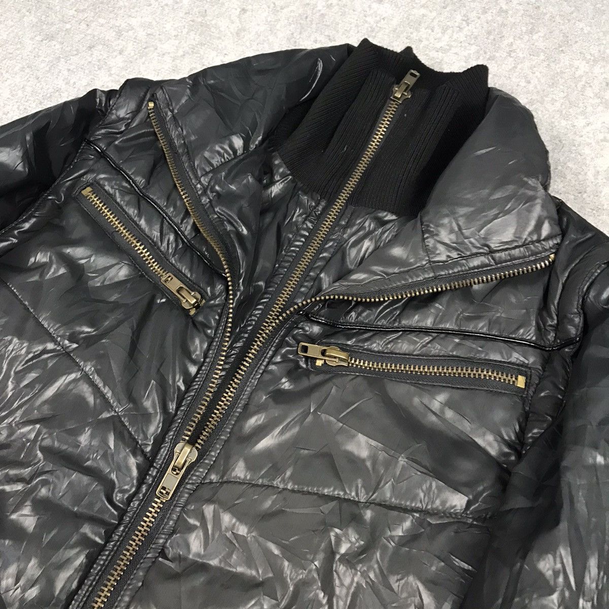 If Six Was Nine × Japanese Brand × Le Grande Bleu (L.G.B.) JAPAN BRAND BRTHBREATH PUFFER BLACK PUNK JACKET Size US S / EU 44-46 / 1 - 7 Thumbnail