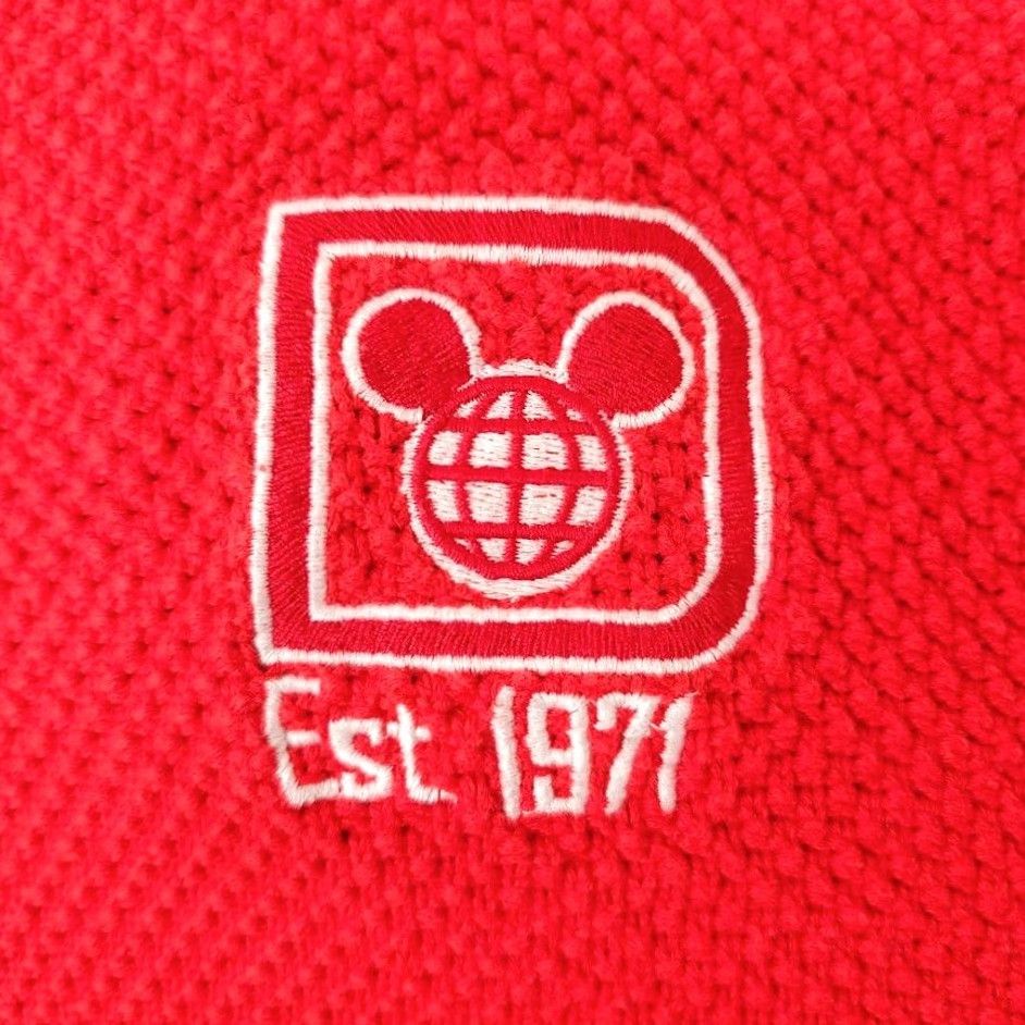 Disney Walt Disney World Cable Knit Sweater Mens XS Red Spirit Jersey Jumper Size US XS / EU 42 / 0 - 3 Thumbnail