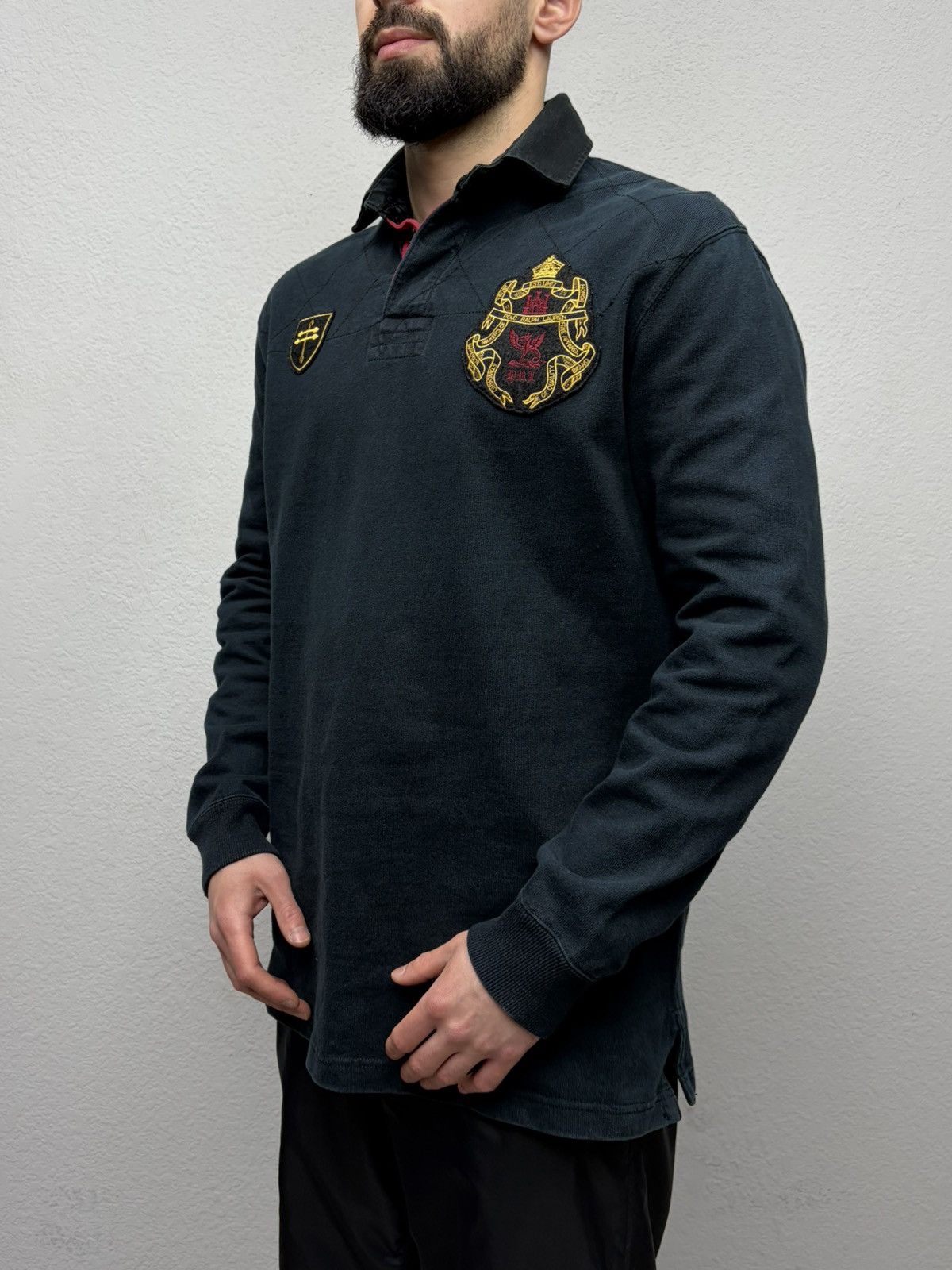 Polo Ralph Lauren Vintage Polo Ralph Lauren Rugby Polo Long Sleeve RRL Drake Size US L / EU 52-54 / 3 - 2 Thumbnail