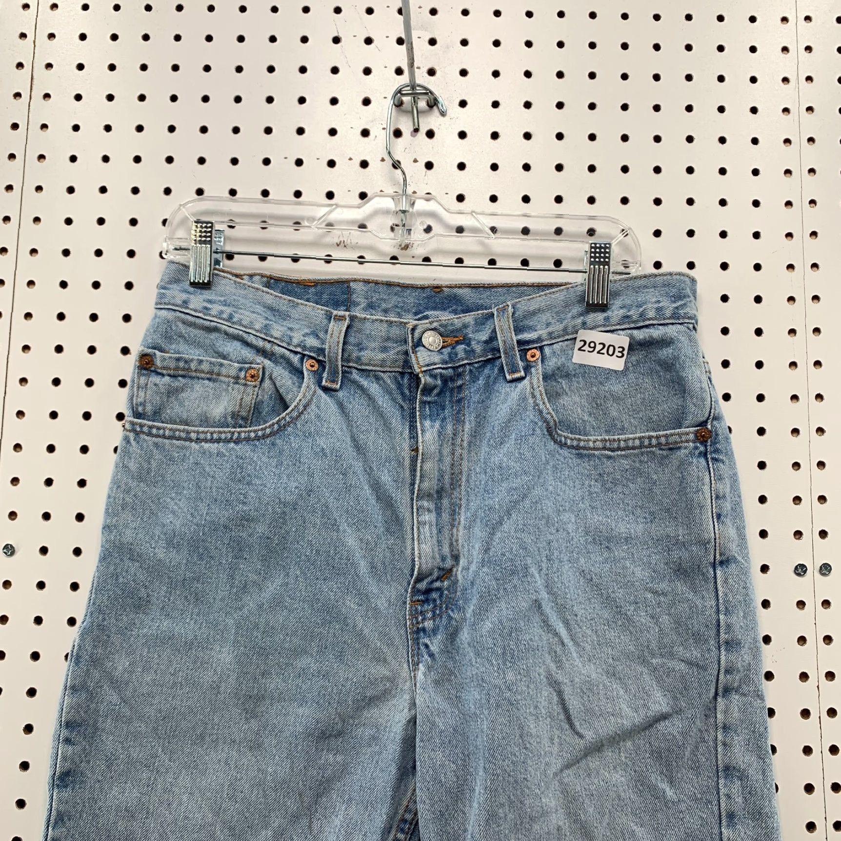 Levi's VINTAGE Levi's 505 Denim Shorts Bermuda Mens Size 33x9 Blue USA Made In USA Regular Fit 90s Jorts Size US 33 - 2 Thumbnail