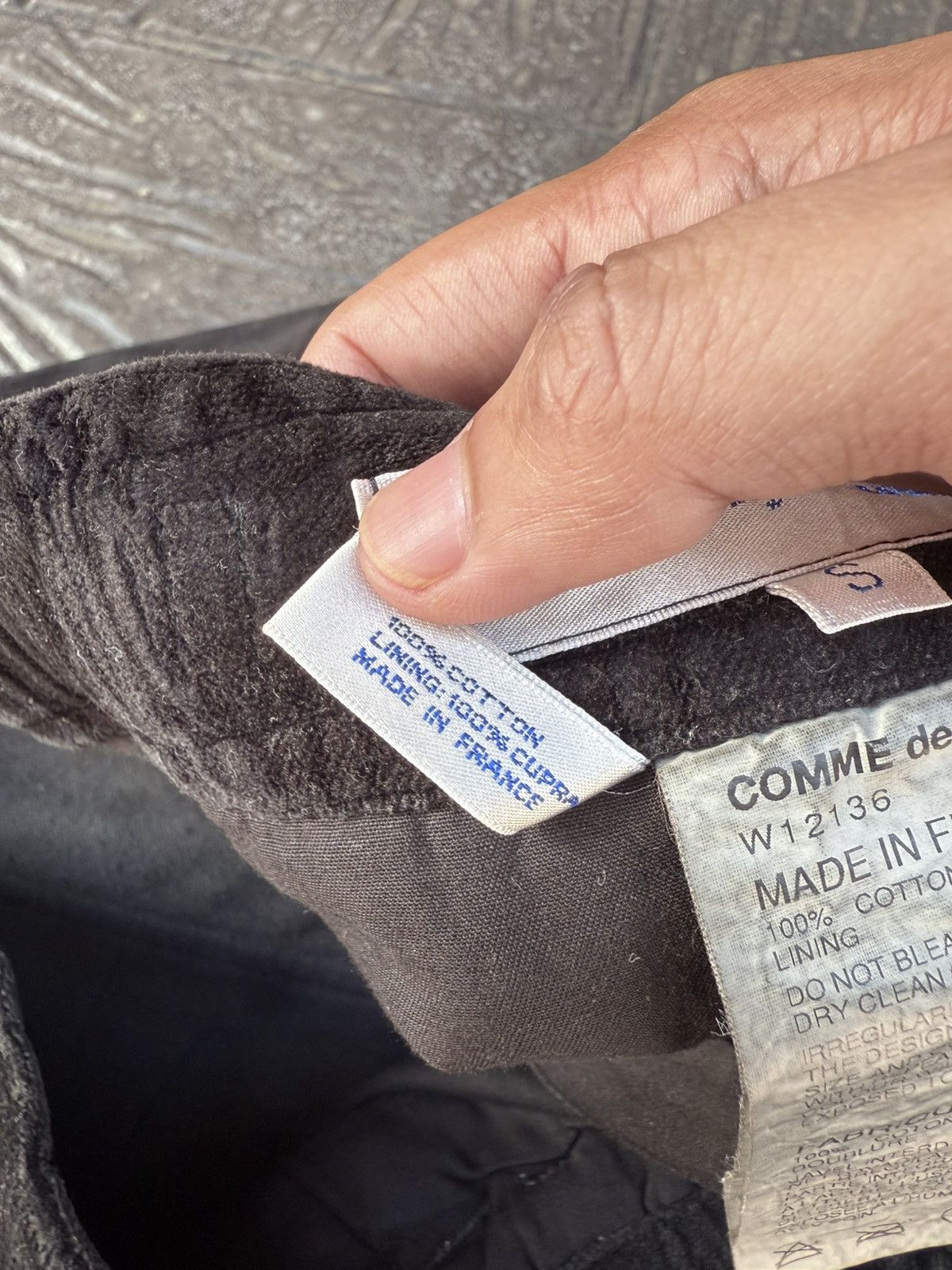 Comme des Garcons Homme Vintage 2000s COMME des GARCONS SHIRT Velvet Wide Pants Size US 33 - 10 Thumbnail