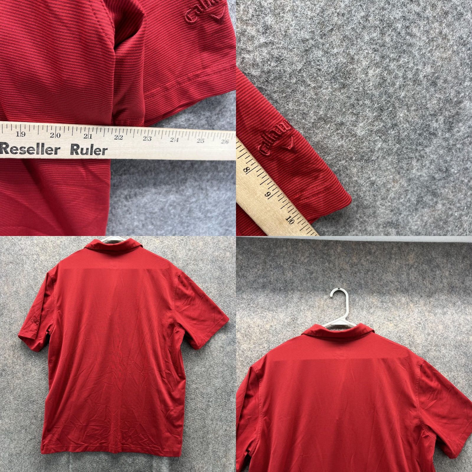 Callaway Callaway Polo Shirt Men Large Adult Red Opti Dri Polyester Preppy Golf Shirt Size US L / EU 52-54 / 3 - 8 Thumbnail