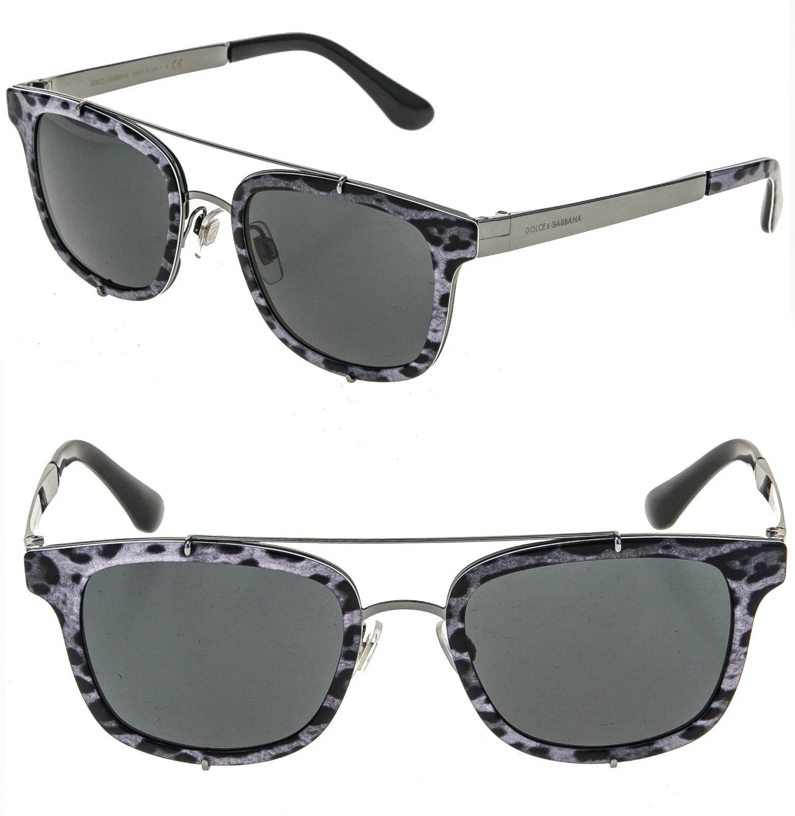 Dolce & Gabbana DOLCE & GABBANA DG2175 PRINT FAMILY 2175 Black Sunglasses Size ONE SIZE - 1 Thumbnail