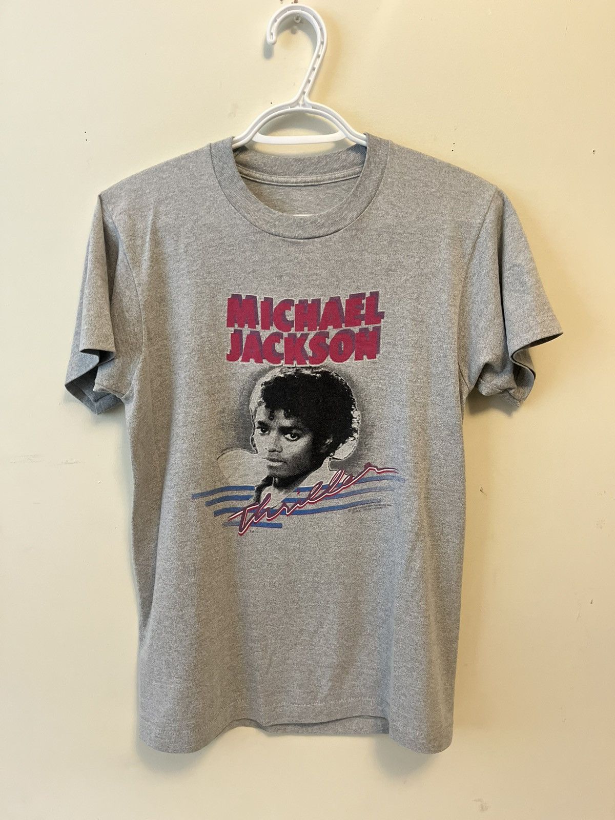 Vintage 1984 Michael Jackson Thriller Era Shirt 80s Size US S / EU 44-46 / 1 - 1 Thumbnail