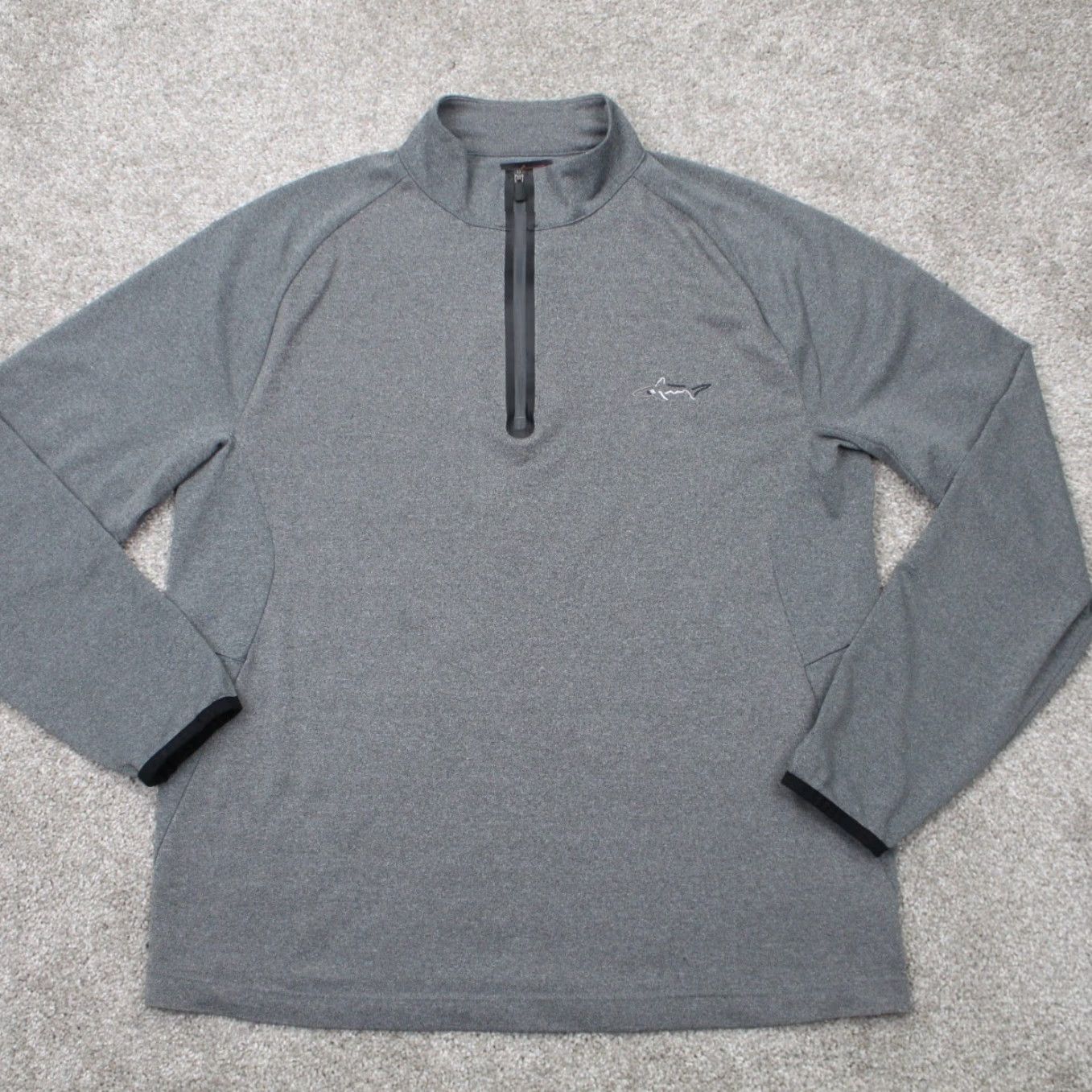 Tasso Elba Greg Norman for Tasso Elba Sweatshirt Mens Small Gray 1/4 Zip Pullover Sports Golf Shirt Size US S / EU 44-46 / 1 - 2 Thumbnail