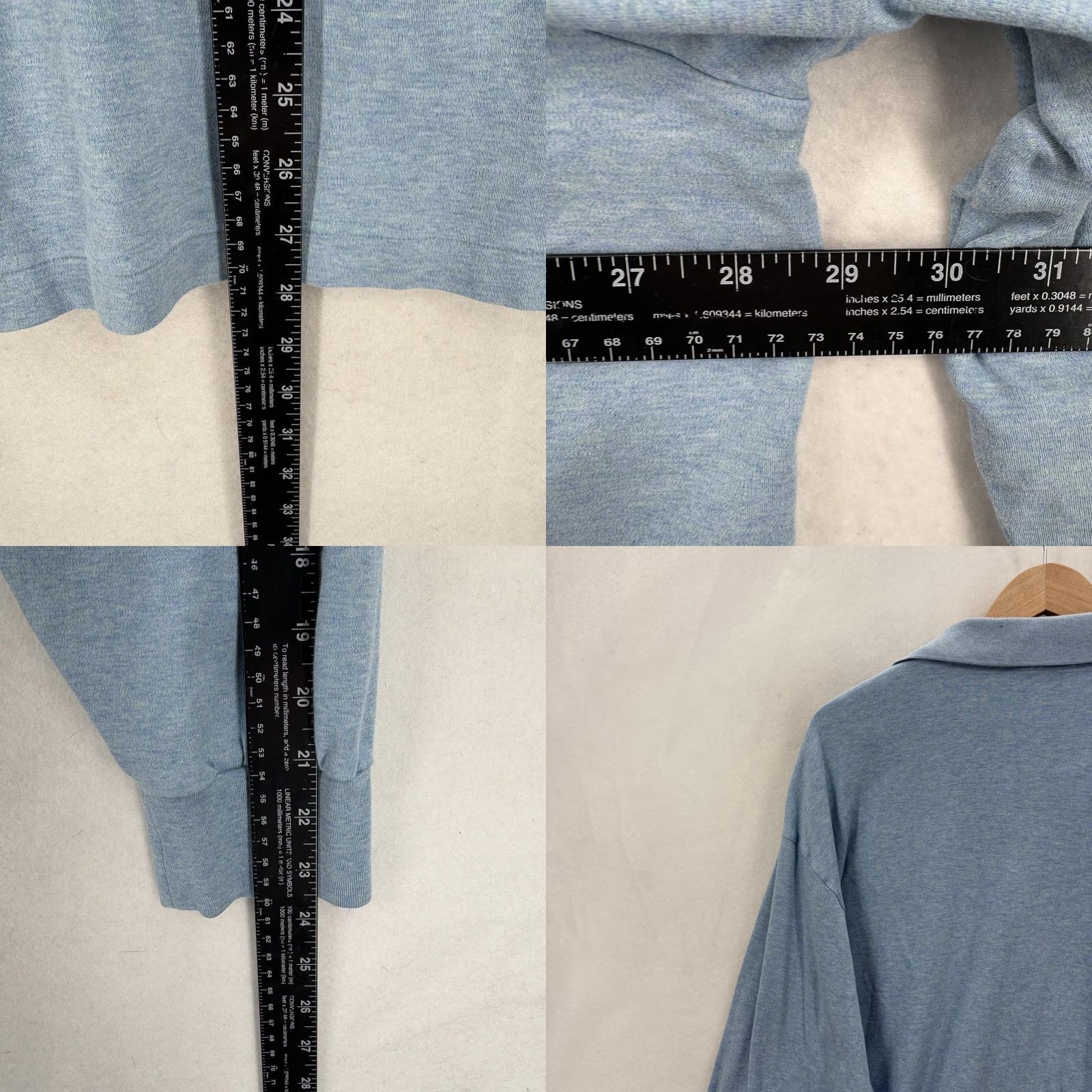 Polo Ralph Lauren Polo Ralph Lauren Polo Shirt Mens Big 2X Blue Long Sleeve Cotton Polo Shirt Big & Tall Mens Blue Polo Shirt Size US XXL / EU 58 / 5 - 8 Thumbnail