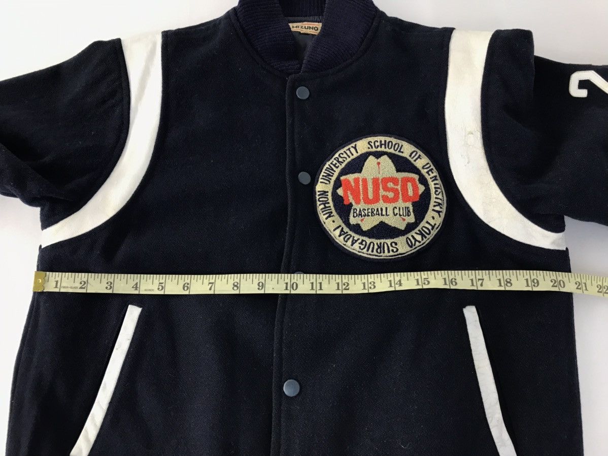 Mizuno × Vintage Vtg Mizuno Nuso Baseball Club Varsity Jacket Distressed Size US M / EU 48-50 / 2 - 14 Thumbnail
