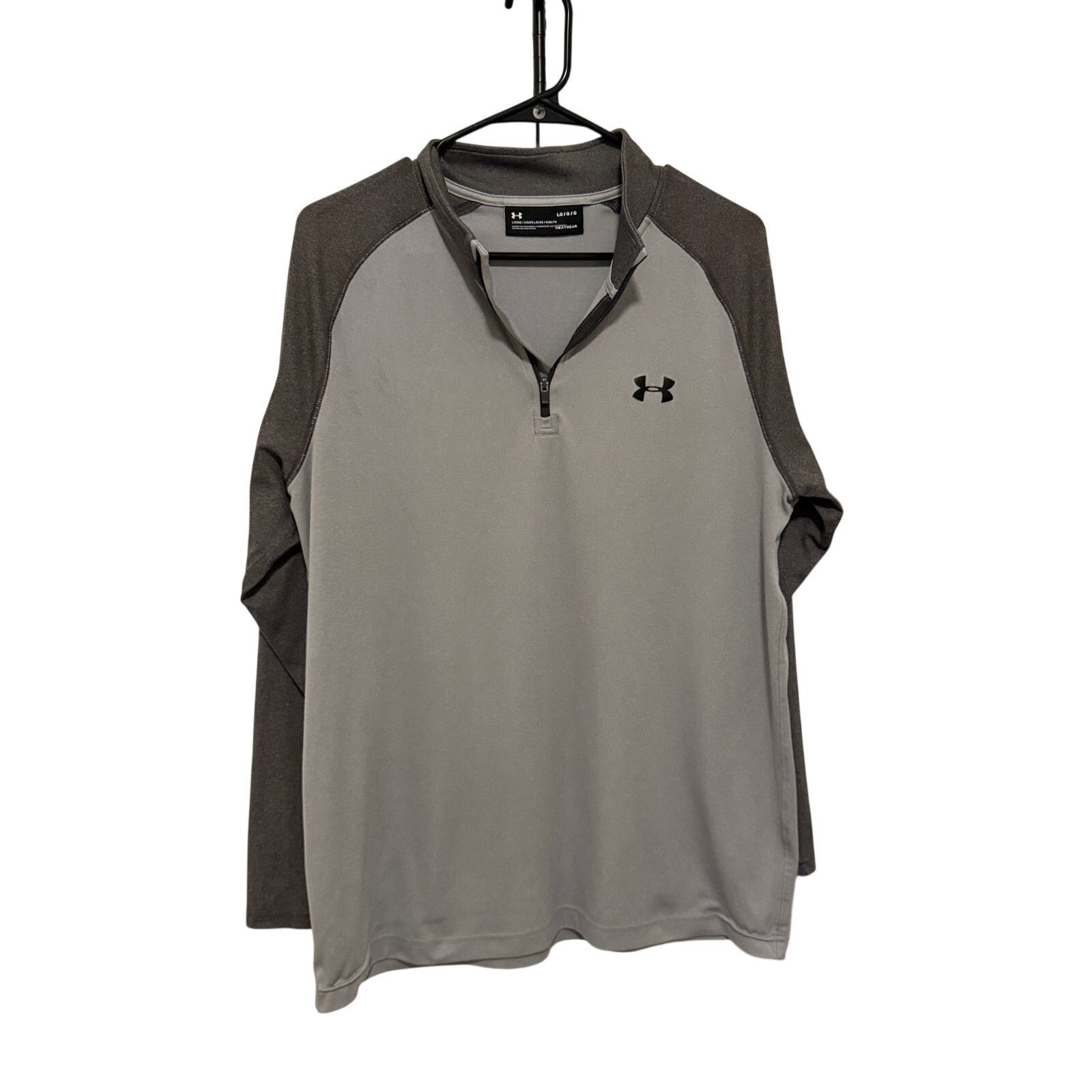 Under Armour Under Armour Men's Large Gray Up Long Sleeve Pullover Size US L / EU 52-54 / 3 - 3 Thumbnail
