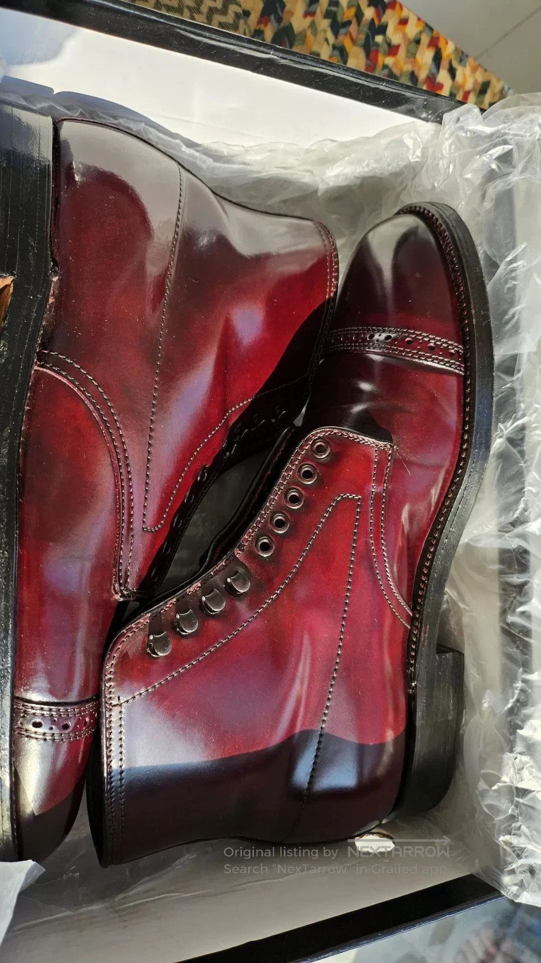 Alden Alden Horween Shell Cordovan Paratrooper Boots. Size US 7.5 / EU 40-41 - 4 Thumbnail