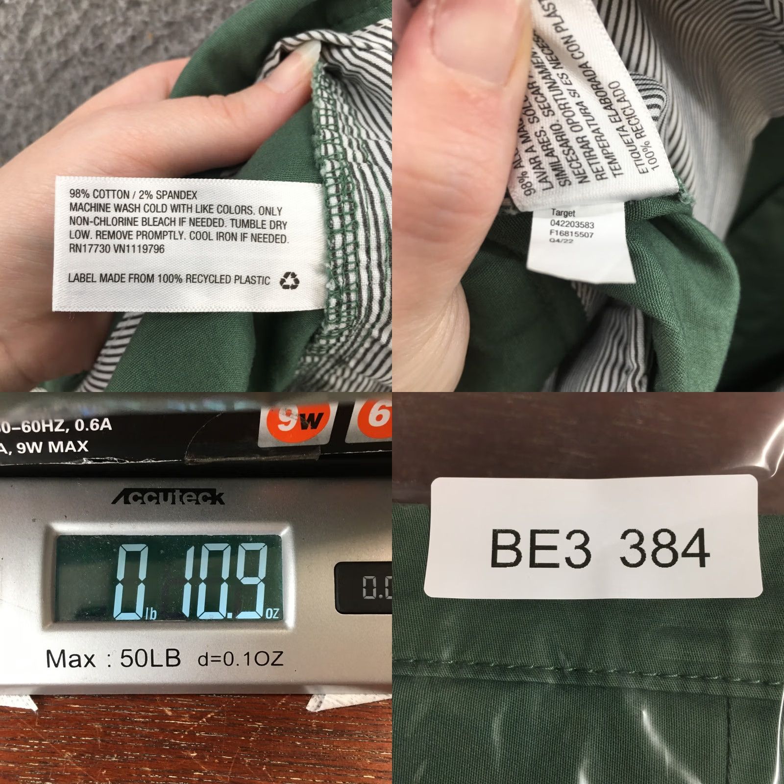 Vintage Goodfellow & Co Chino Shorts Mens 40 Green The Every Wear 9 Inch Inseam Casual Size US 41 - 10 Thumbnail