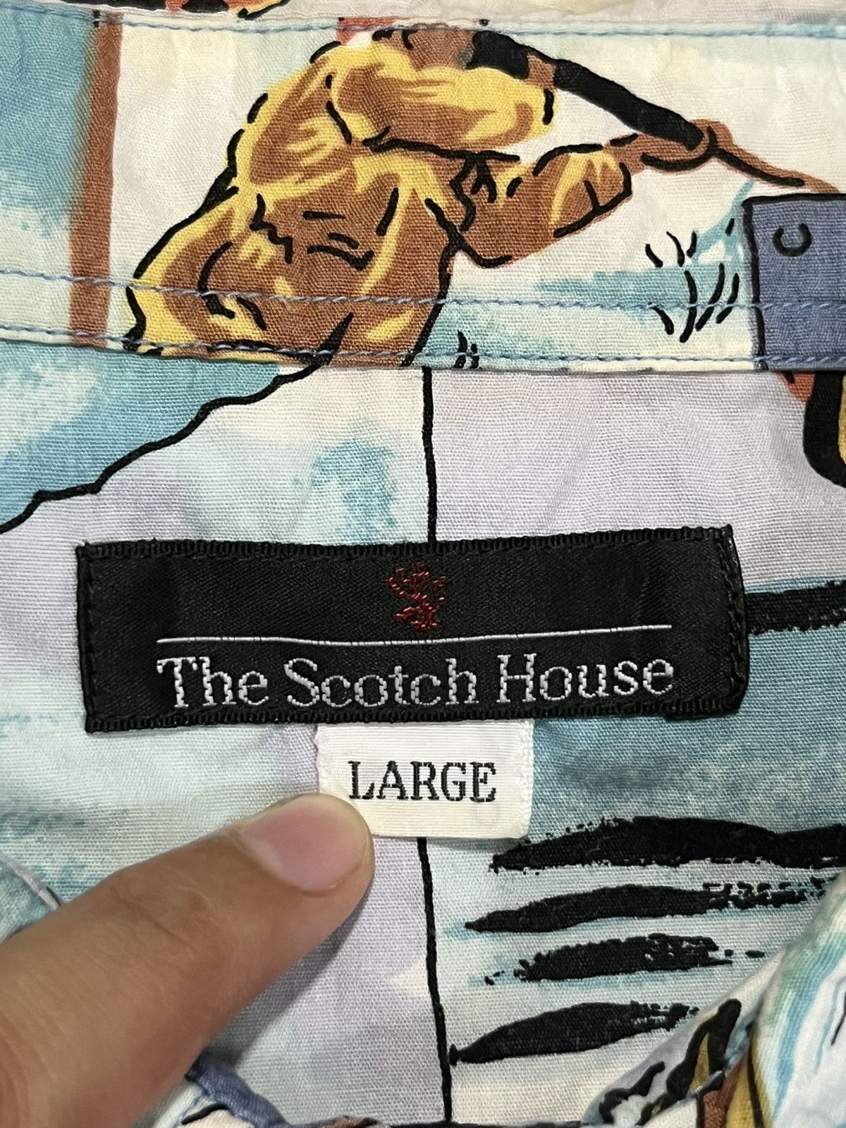 Vintage Vintage The Scotch House Full Print Outdoor Pattern Shirt Size US L / EU 52-54 / 3 - 8 Thumbnail