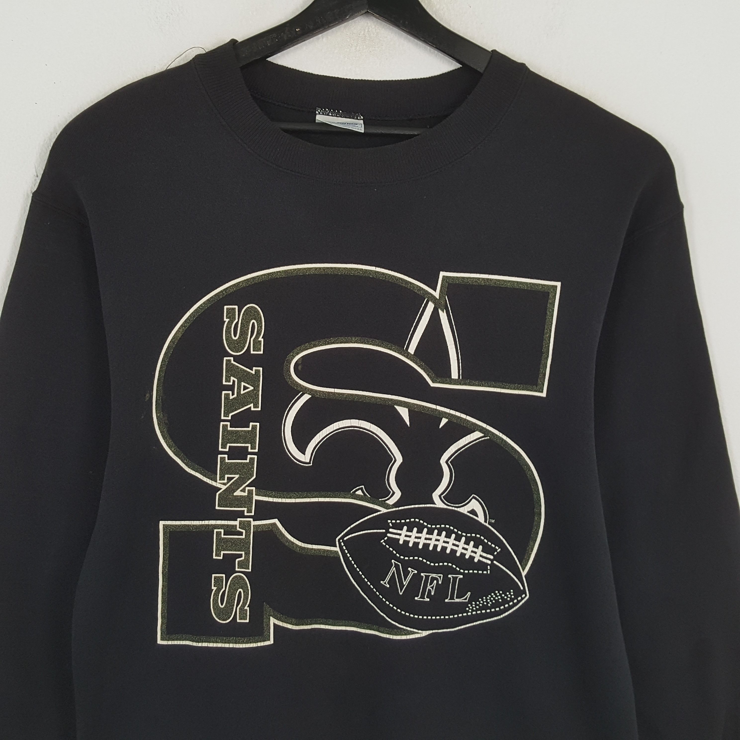 NFL × Vintage New Orleans SAINTS NFL Football Team Vintage Sweatshirt Size US M / EU 48-50 / 2 - 2 Thumbnail
