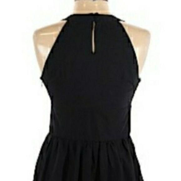 Loft Retro 60's Sweetheart Halter Dress Sz 2 Black Embroidered Ap Size XS / US 0-2 / IT 36-38 - 7 Thumbnail