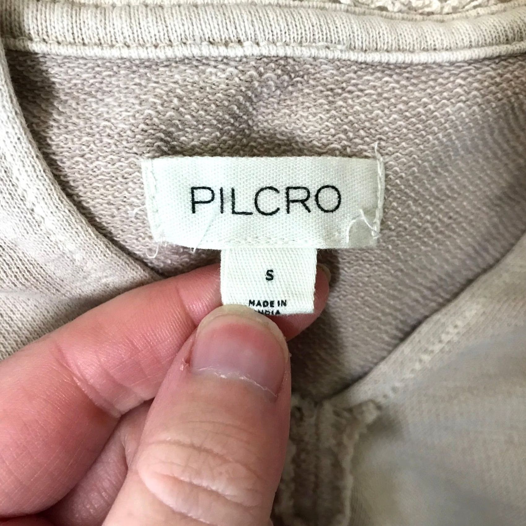 Vintage Pilcro Women Beige Cotton Eyelet Lace Balloon Sleeve Cropped Top S Size S / US 4 / IT 40 - 7 Thumbnail