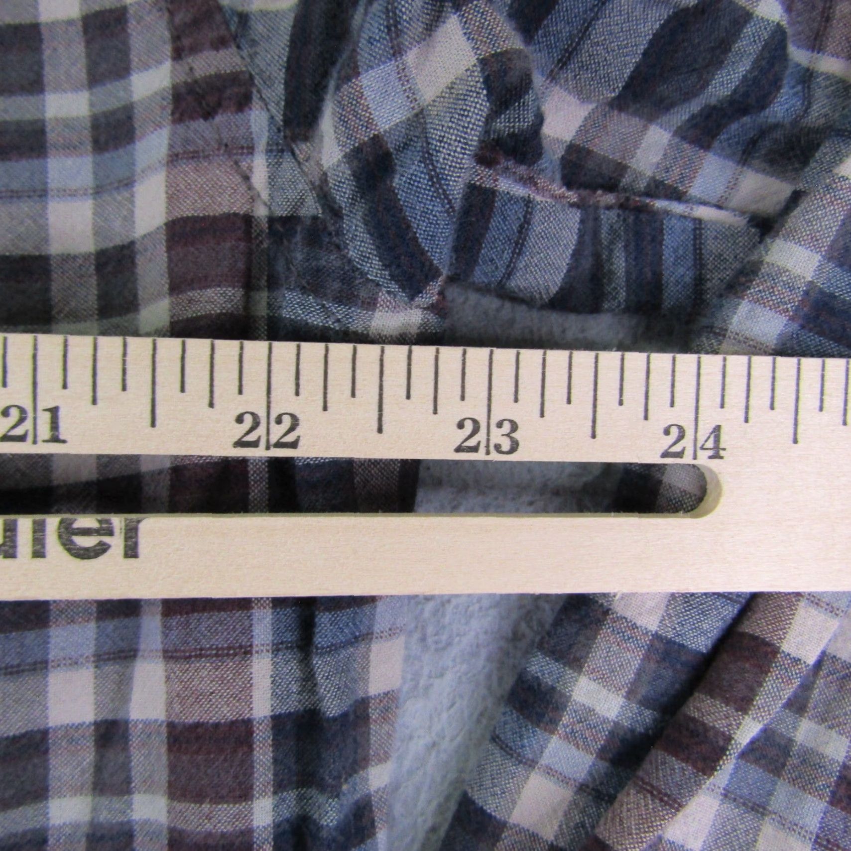Vintage Woolrich Shirt Mens Large Blue Plaid Twill Button-Up Lightweight Outdoors Size US L / EU 52-54 / 3 - 6 Thumbnail