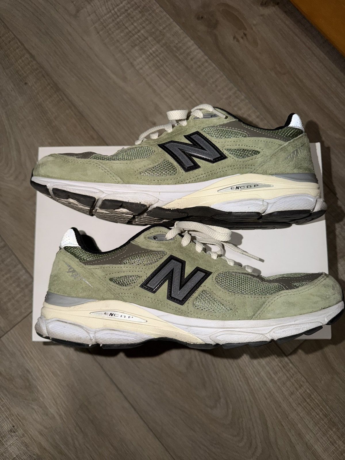 JJJJound × New Balance New balance jjjjound 990v3 olive Size US 10 / EU 43 - 2 Thumbnail