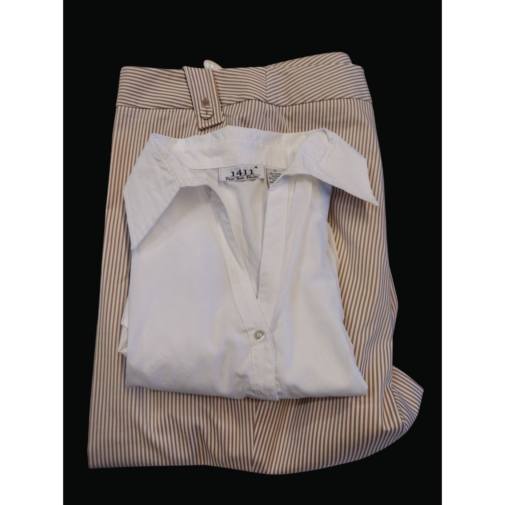 Other White Sleeveless Button-Up Blouse Plus Sz 2X & Apostlrophe P Size XXL / US 16-18 / IT 52-54 - 3 Thumbnail