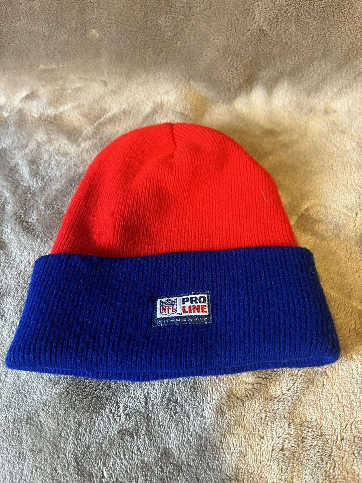 Pro Line Vintage made in USA New England Patriots Winter Knit Beanie Size ONE SIZE - 4 Thumbnail
