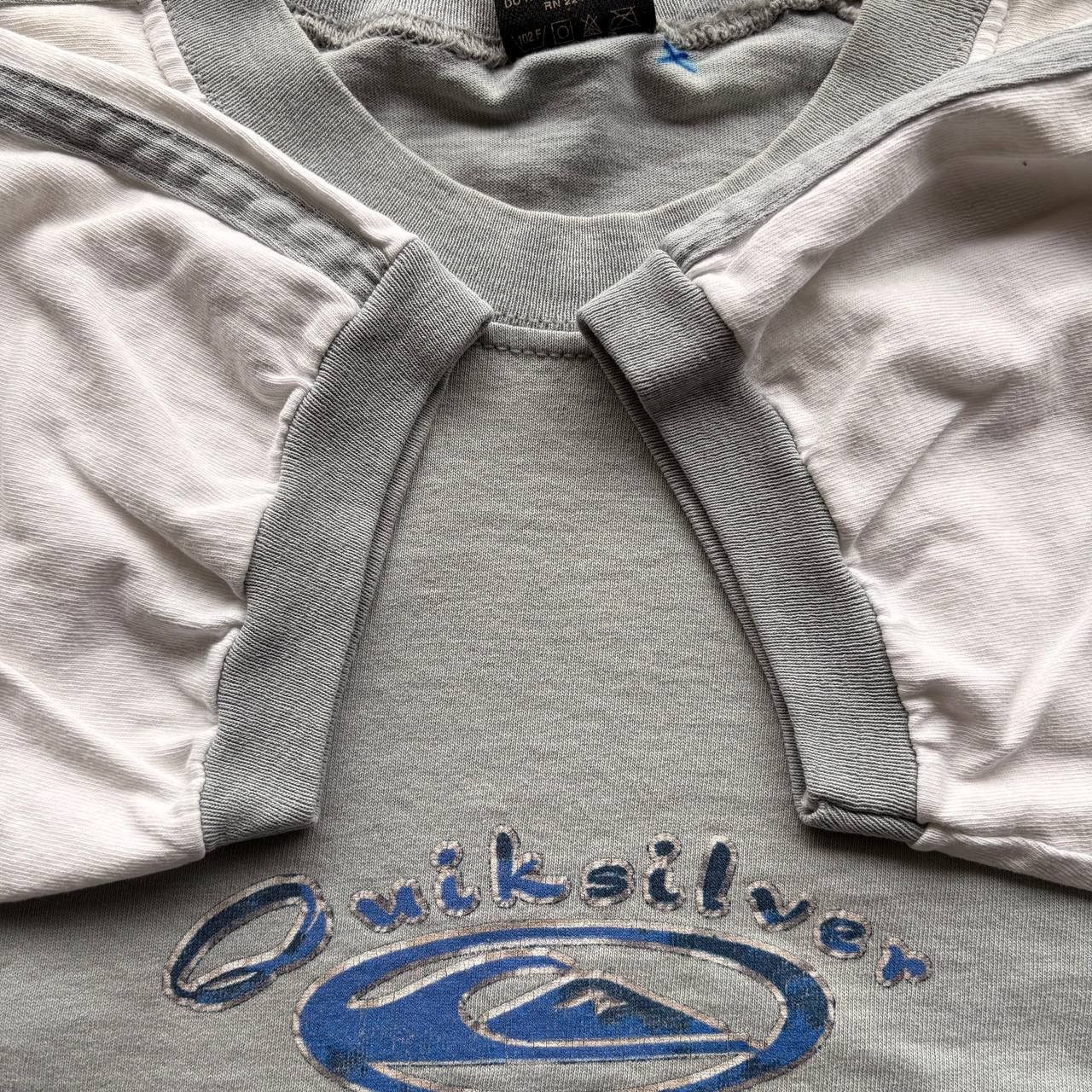 Quiksilver Vintage 90s Quiksilver Surfing Surf Boarding Raglan Tshirt Size US L / EU 52-54 / 3 - 6 Thumbnail