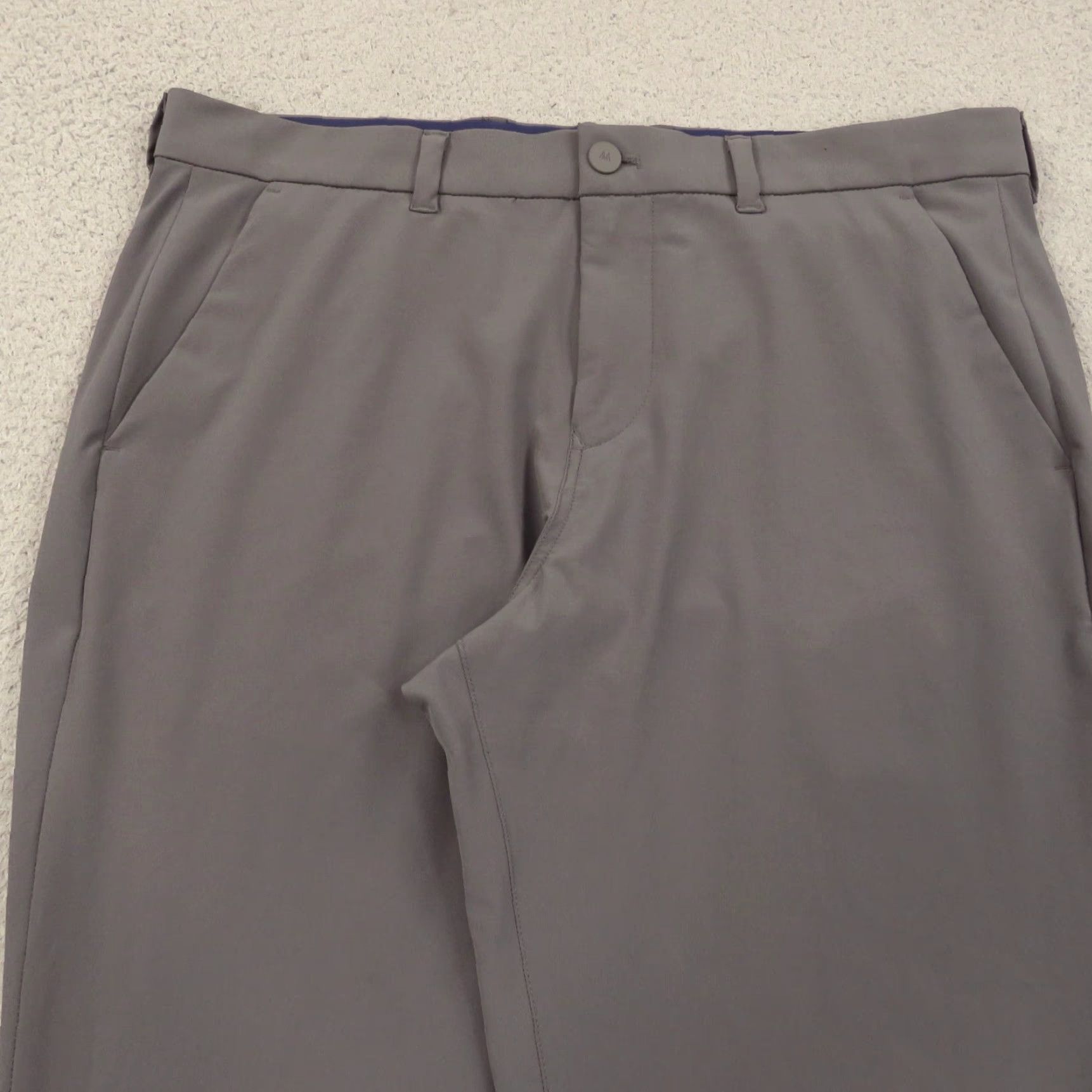 Mizzen+Main Mizzen + Main Pant Men Slim Charcoal Helmsman 35x30 Chinos Business Casual Workwear 5-Pocket Flat Front Slim Fit Pant Mens Size US 35 - 6 Thumbnail