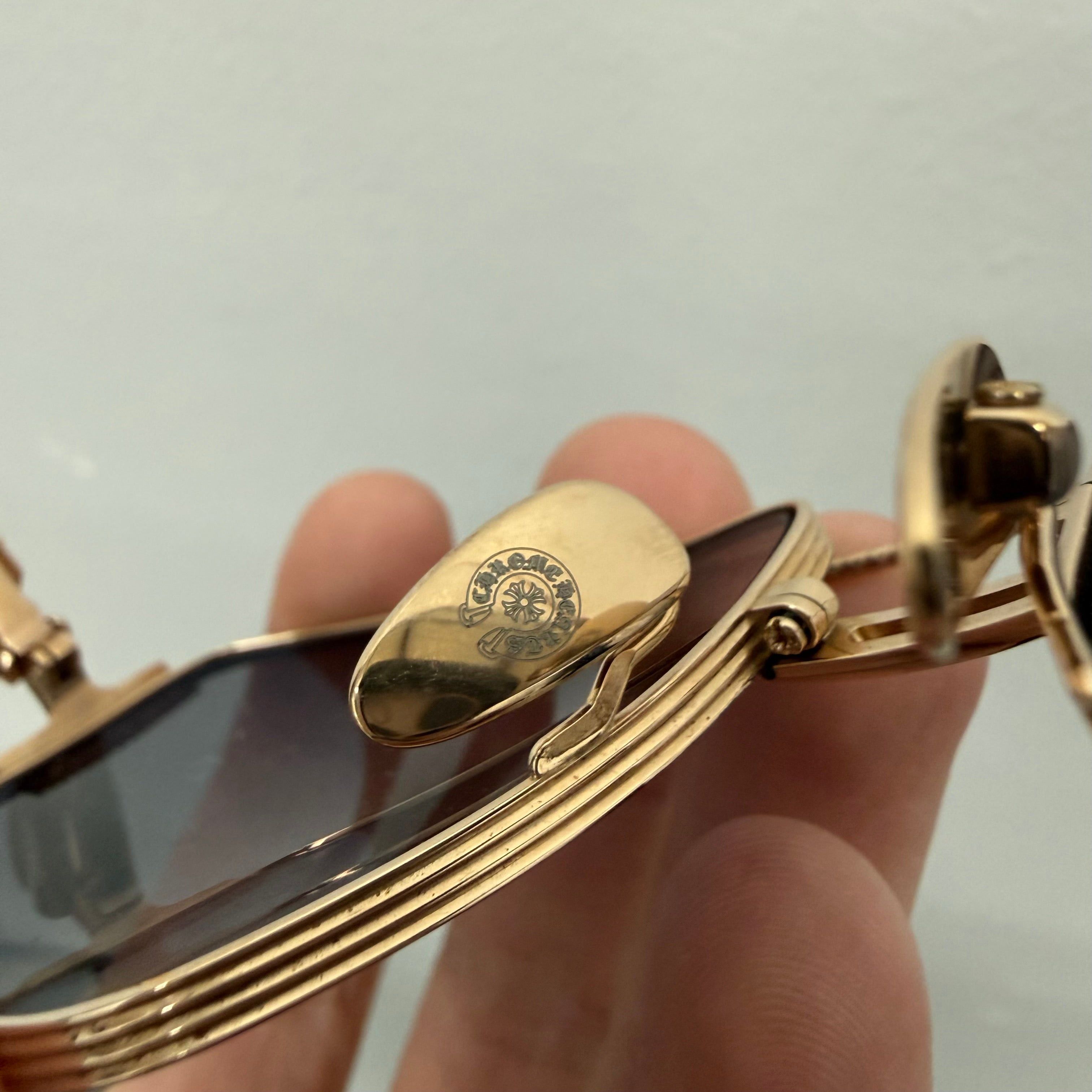 Chrome Hearts Chrome Hearts Pump Station Gold Sunglasses RARE Size ONE SIZE - 5 Thumbnail
