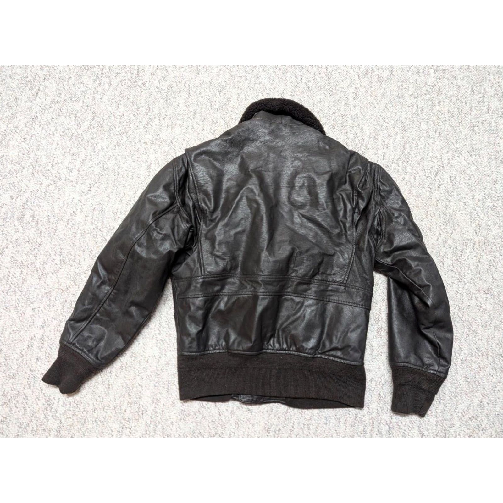 Vintage VINTAGE Cabela's GOATSKIN Leather BOMBER Jacket Brown Mens S Size US S / EU 44-46 / 1 - 2 Thumbnail