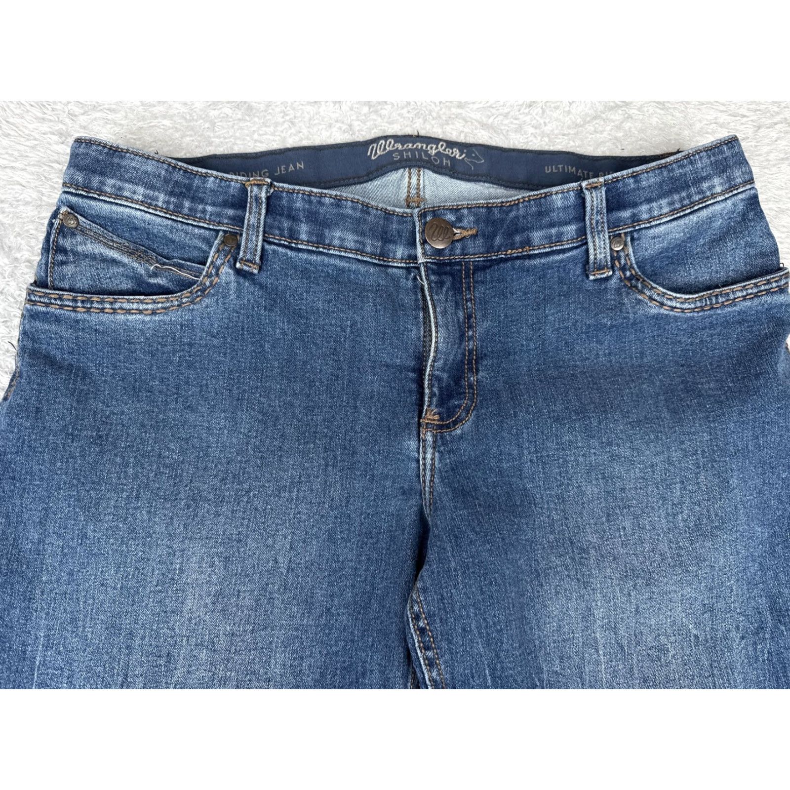 Wrangler Wrangler Shiloh Jeans Straight Junior 15 Blue Mid Rise Denim 36x32 Vintage No Size 36" / US 14 / IT 50 - 4 Thumbnail