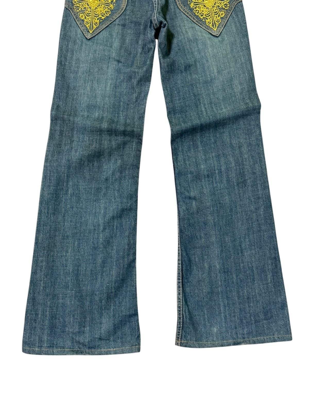 If Six Was Nine × Japanese Brand Flare KOOK & CHELICA Embroidered 6 Pocket Low Waist Denim Size US 28 / EU 44 - 11 Thumbnail